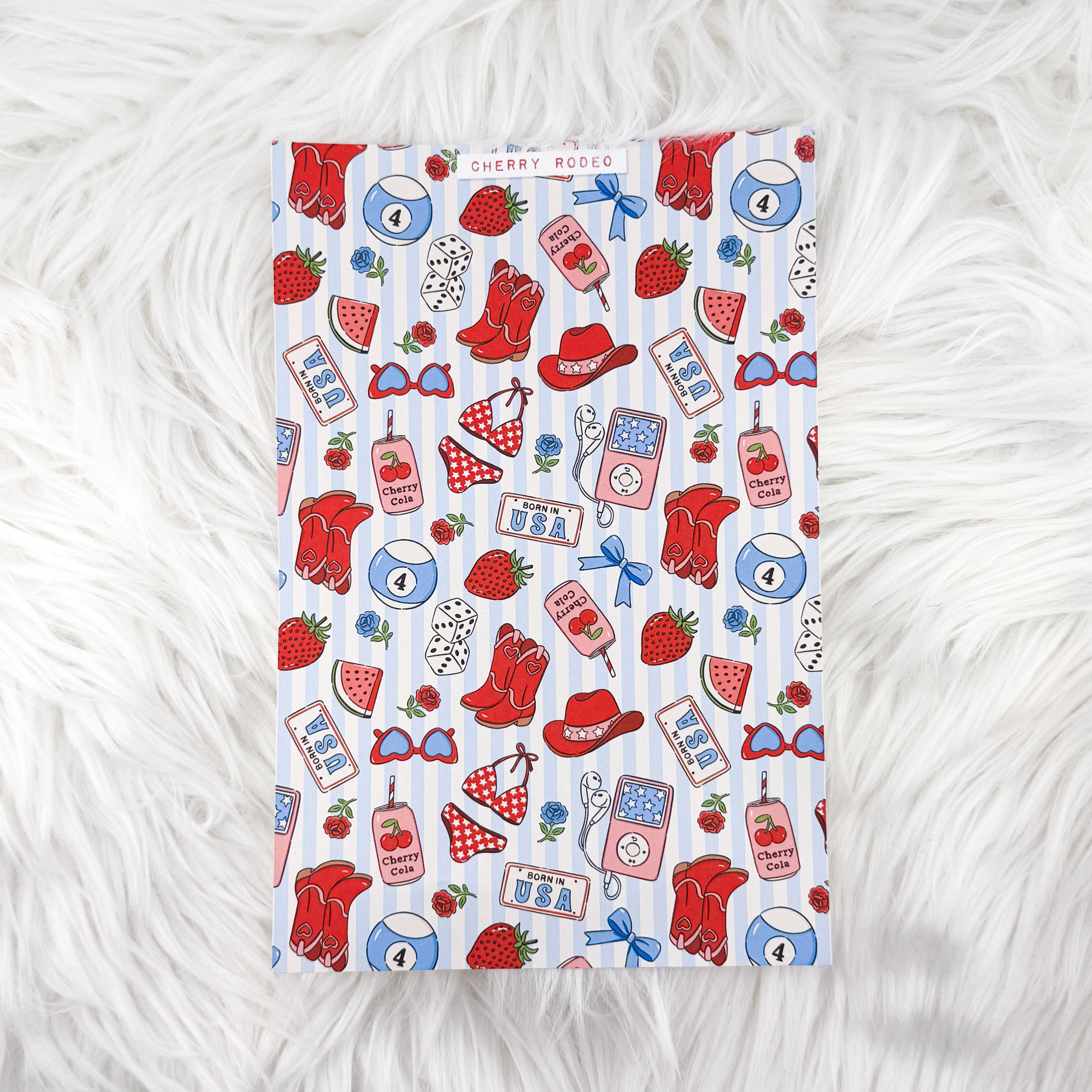 Cherry Rodeo - A5 Matte Sticker Paper