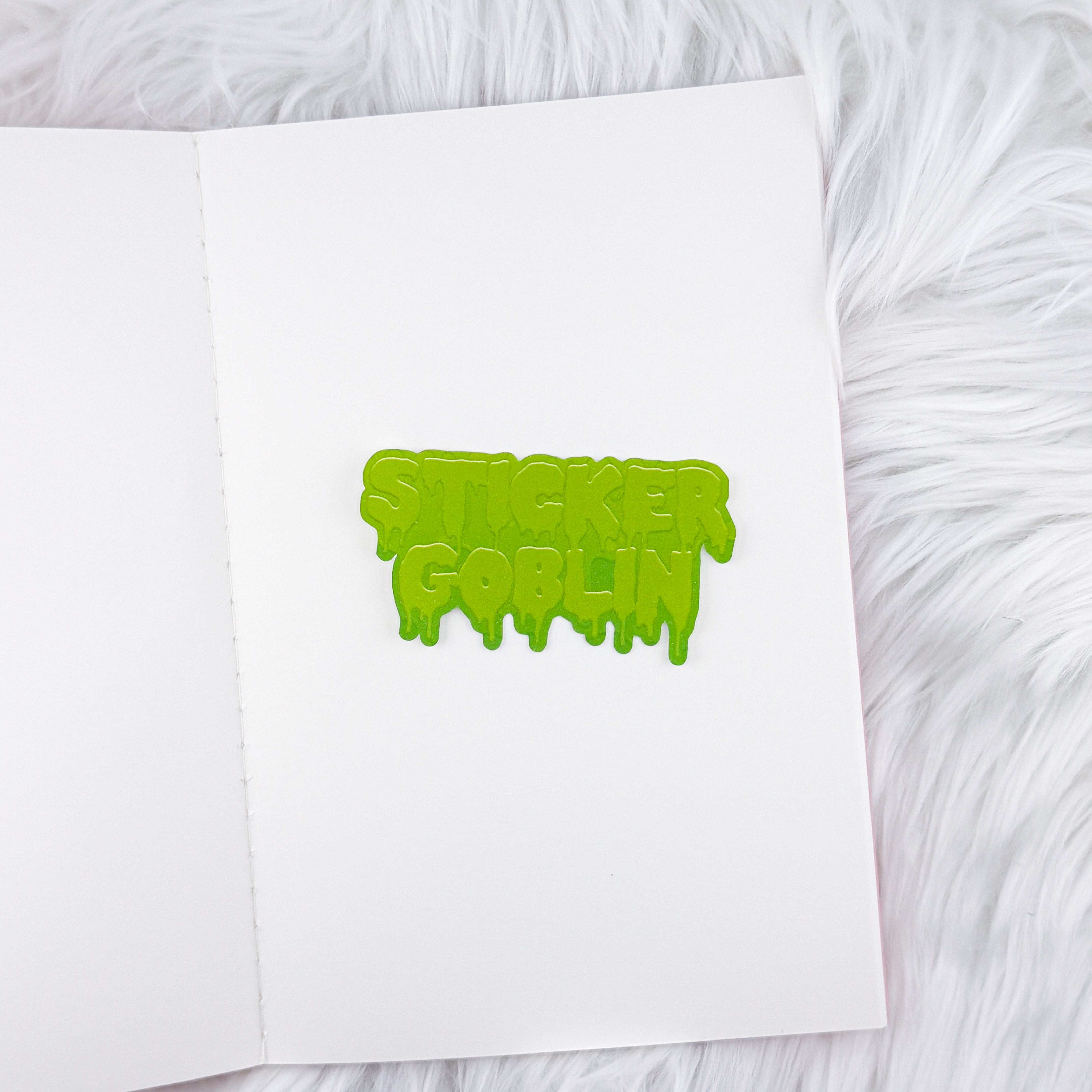 Sticker Goblin // Large Matte Deco Sticker for Journals