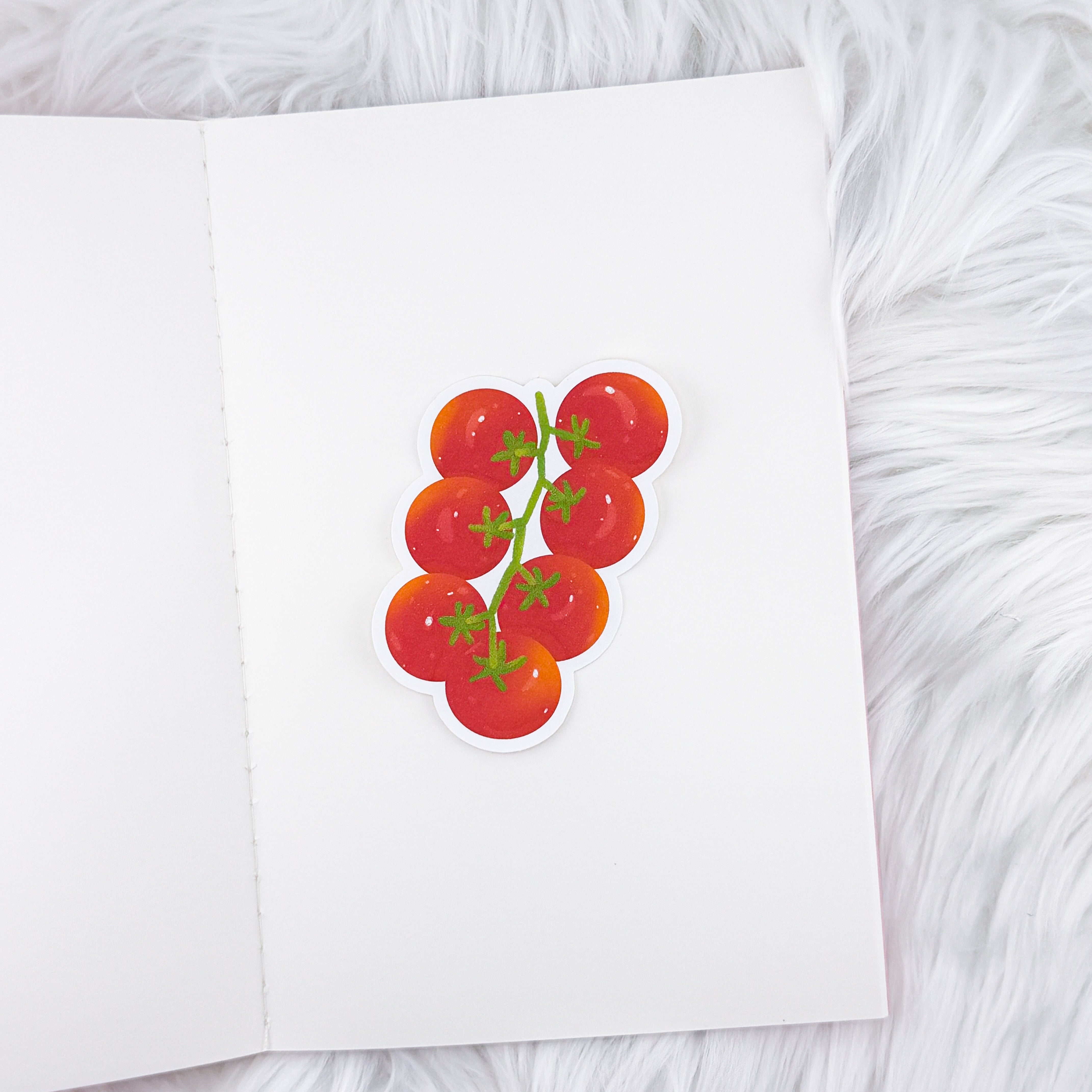 Tomatoes // Large Matte Deco Sticker for Journals