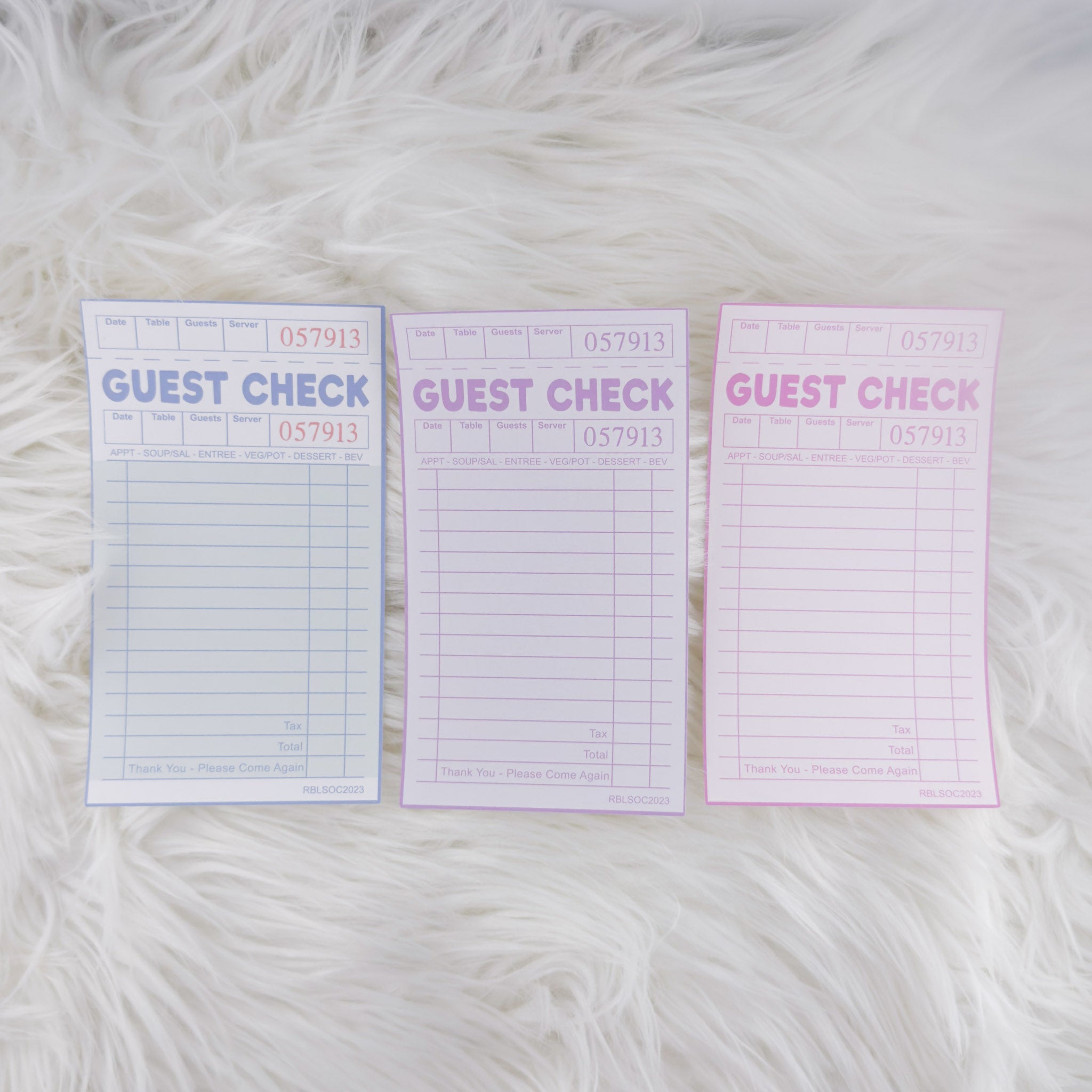 Guest Check // Large Matte Deco Sticker for Journals