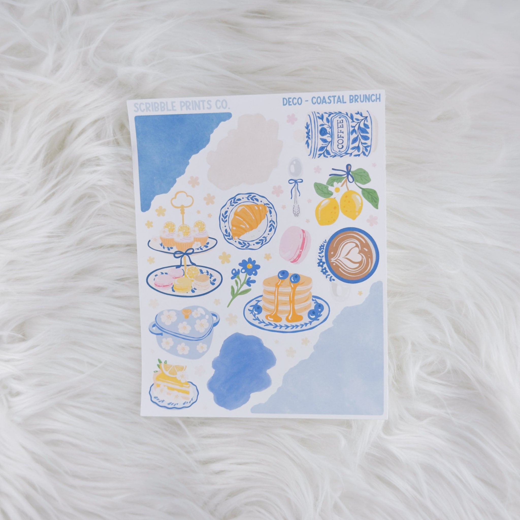 Costal Brunch – Deco // Matte Journal Stickers