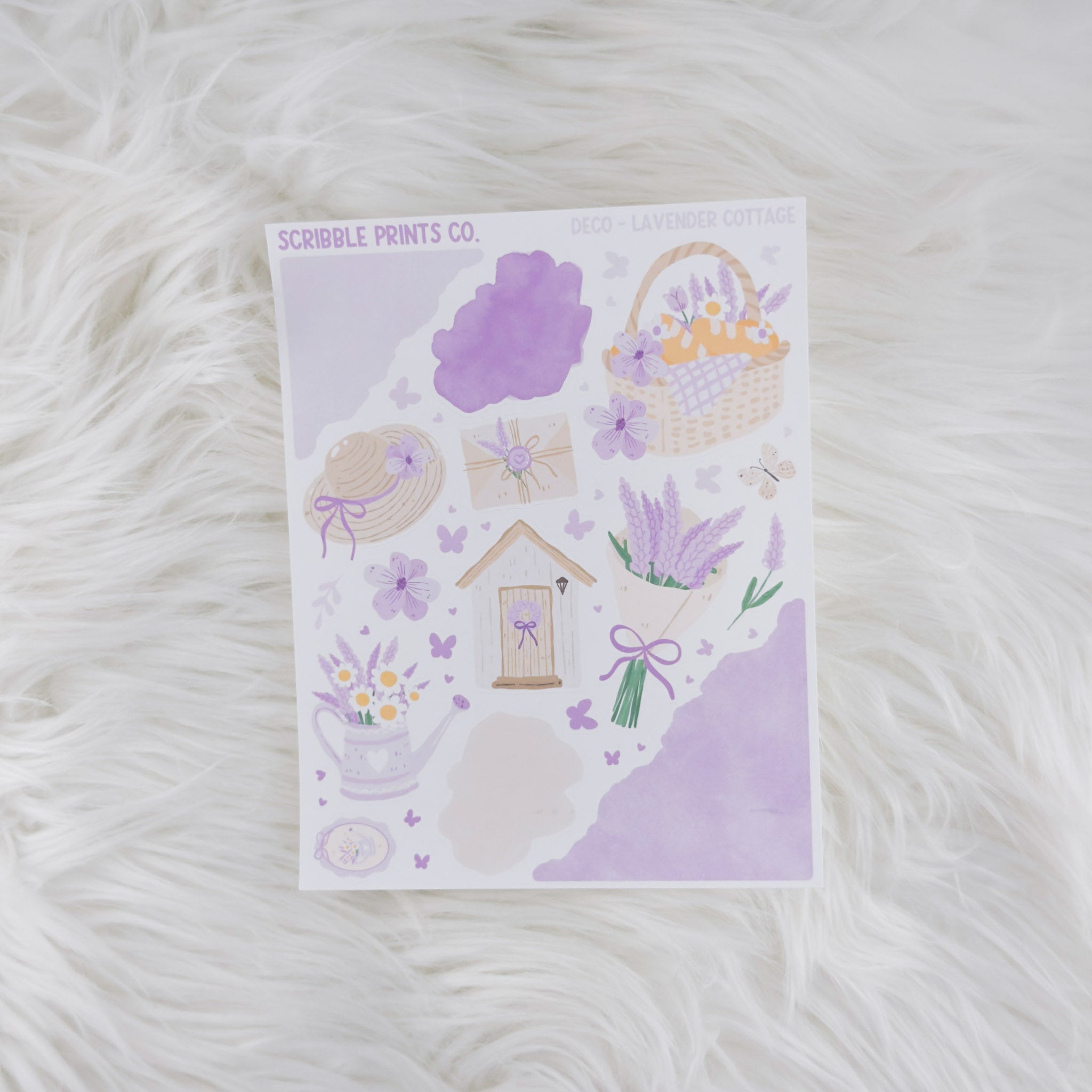 Lavender Cottage – Deco // Matte Journal Stickers