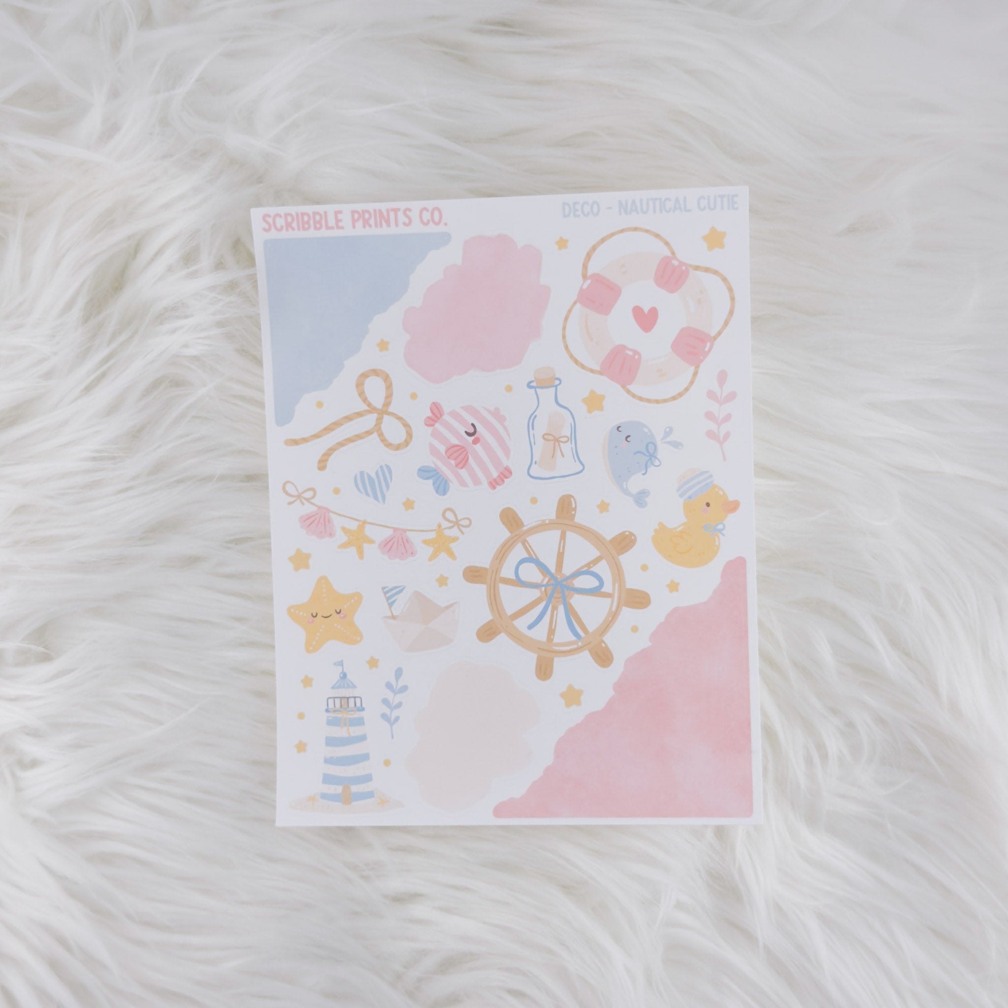 Nautical Cutie – Deco // Matte Journal Stickers