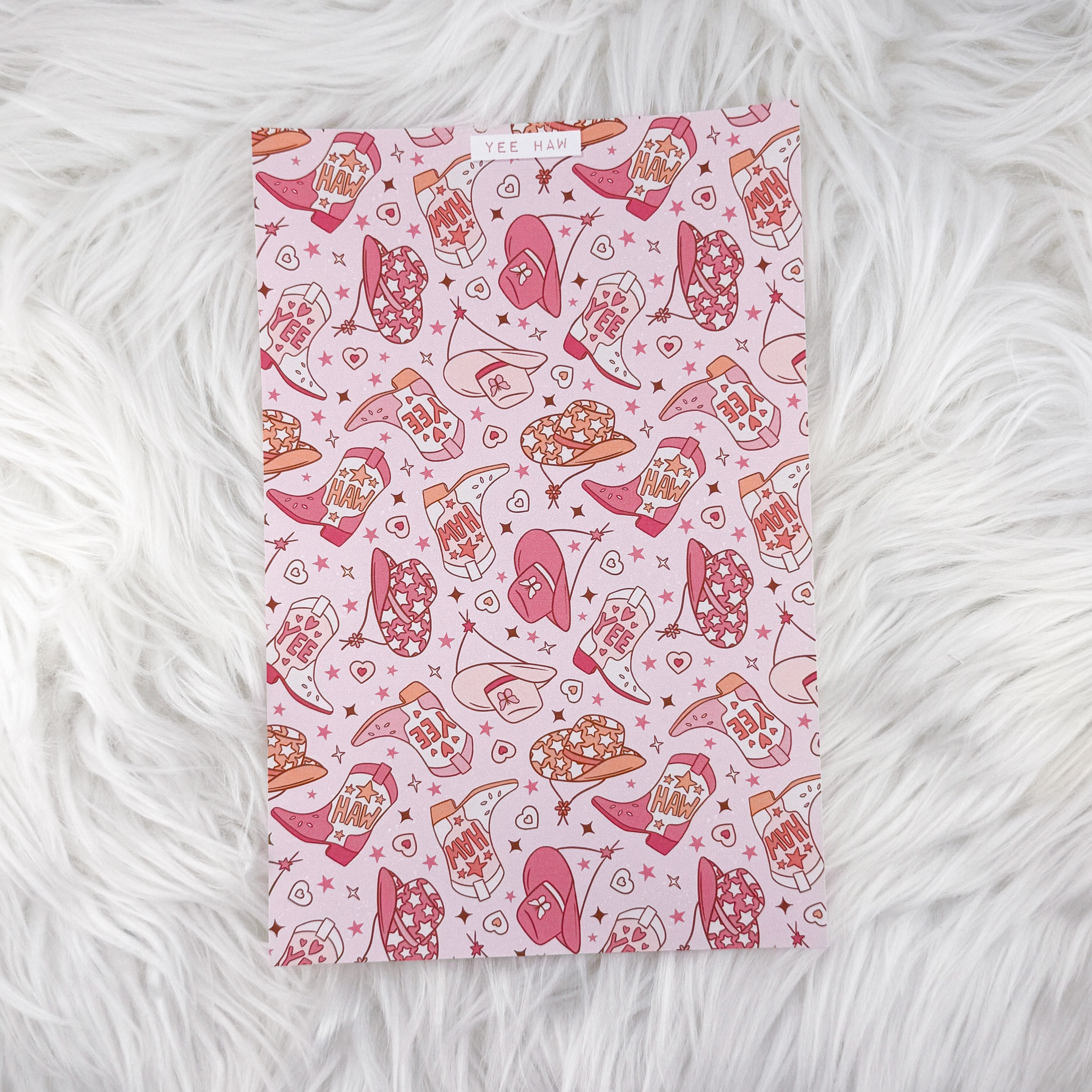 Yee Haw – Journal Backgrounds // Matte Sticker Paper