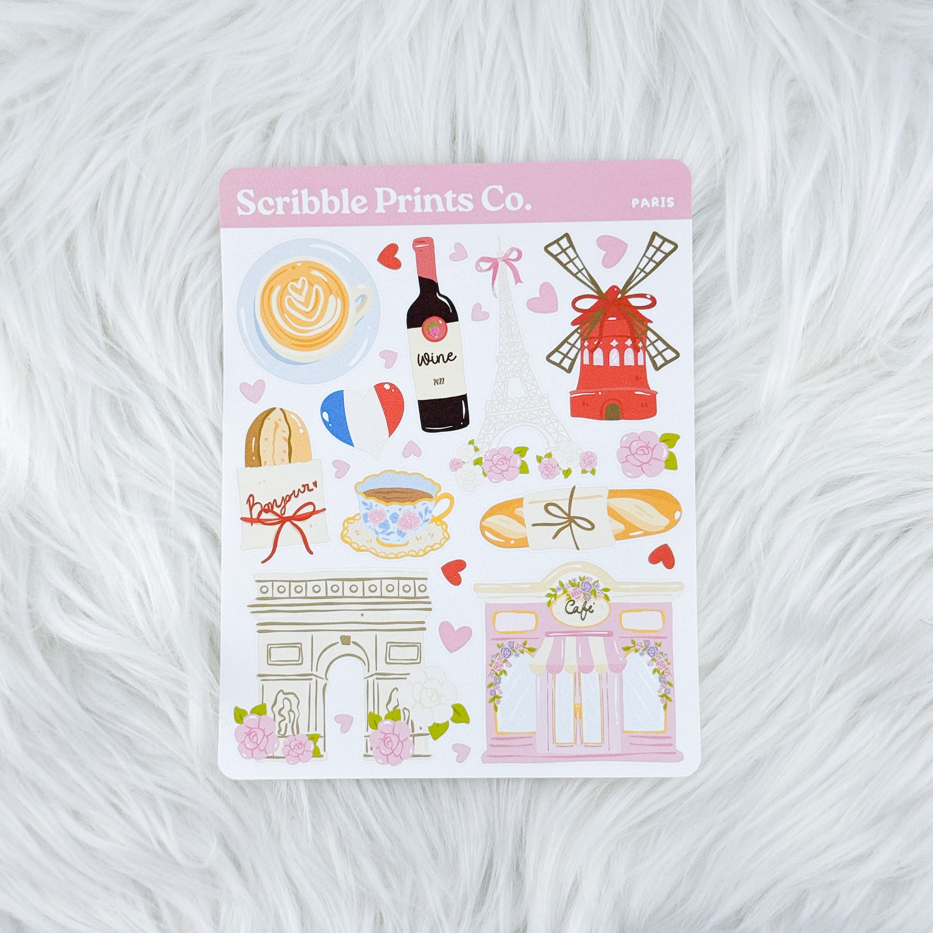 Paris – Journal Deco // Matte Stickers