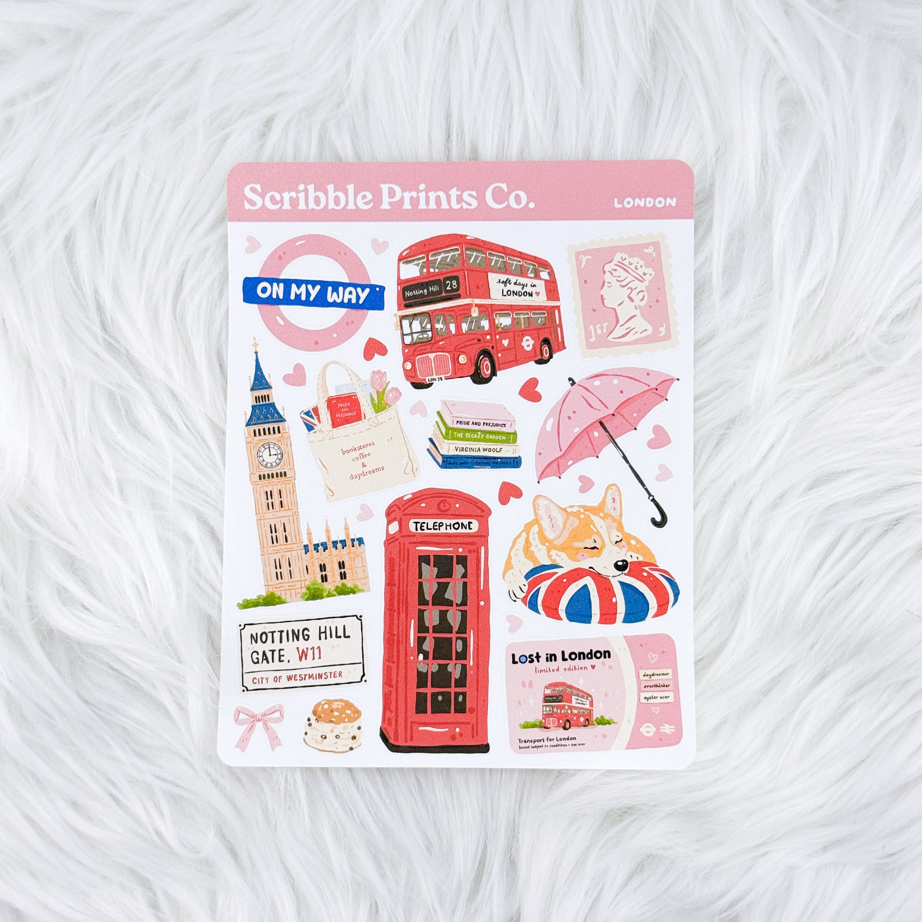 London – Journal Deco // Matte Stickers