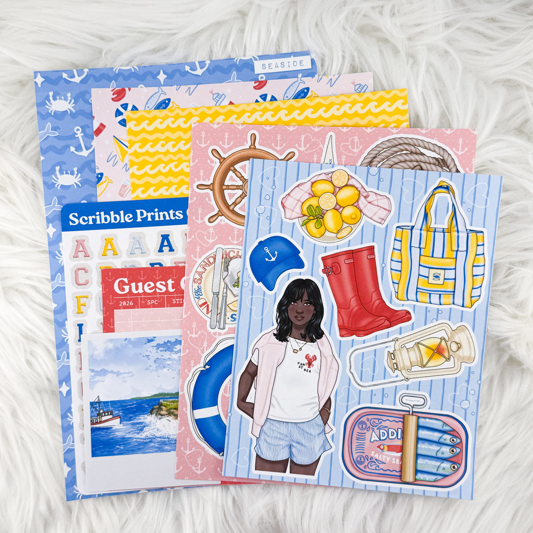 Seaside – Creative Journaling Kit // Matte Junk Journal Stickers