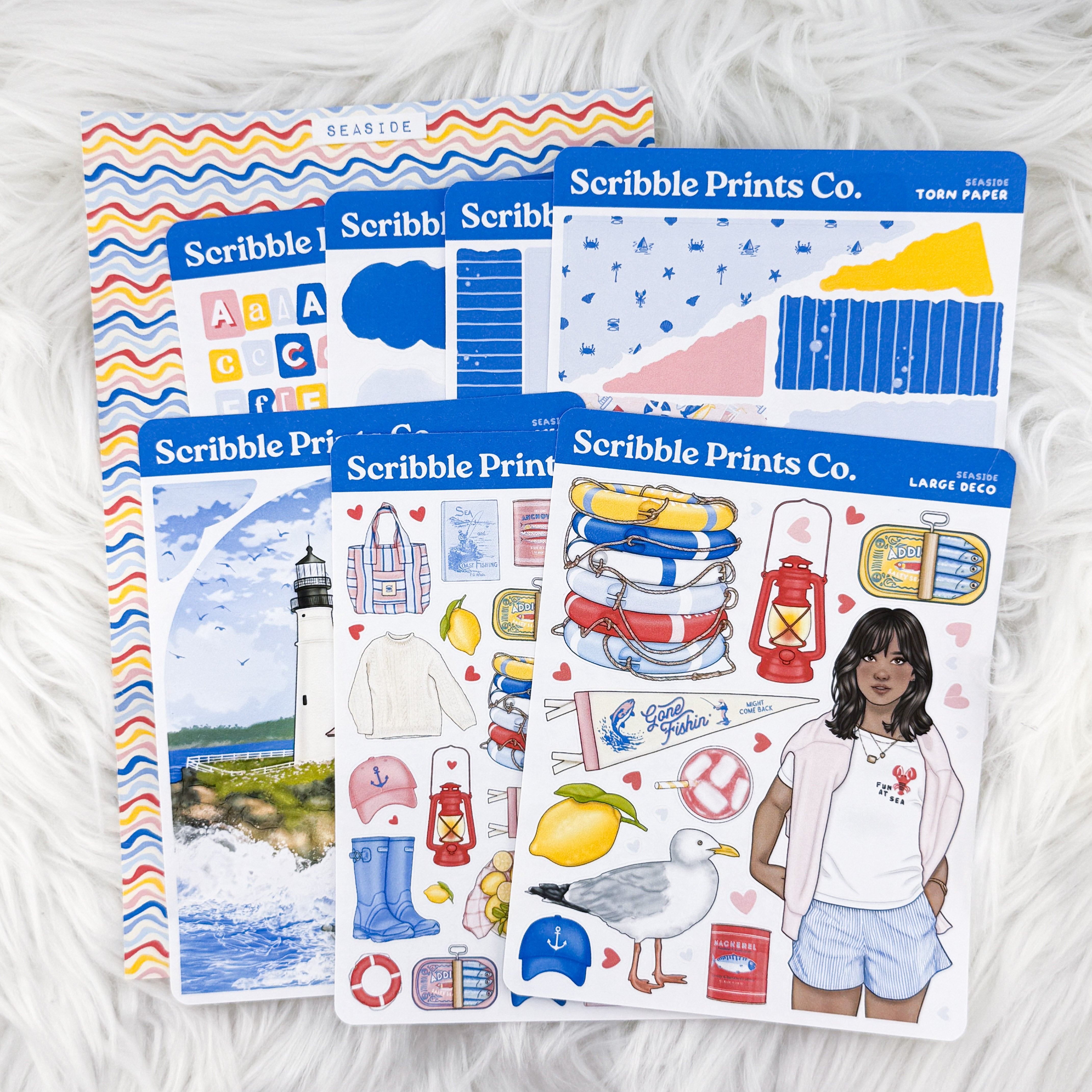 Seaside – Journal Essentials Collection // Matte Stickers
