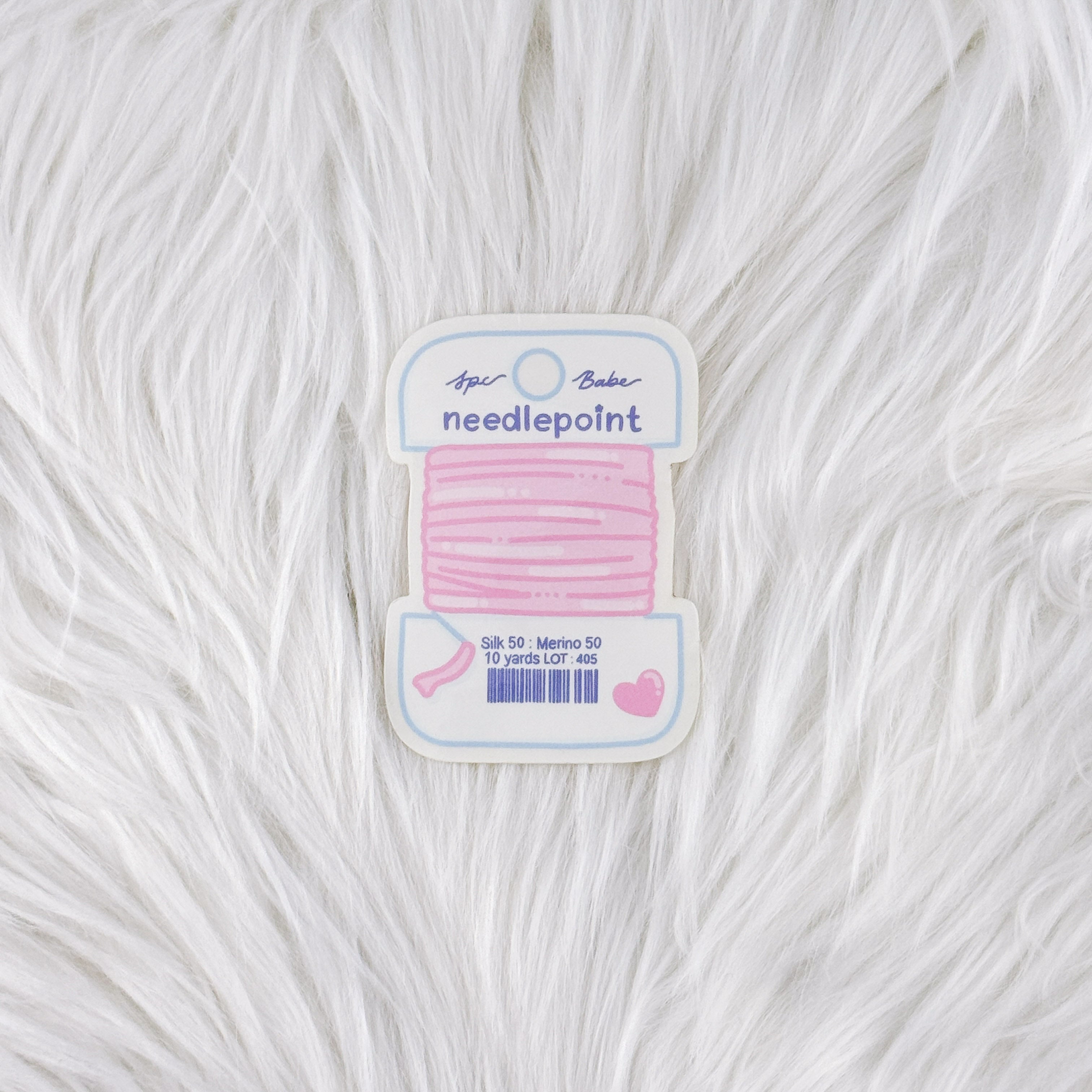 Needlepoint Thread - Waterproof Vinyl Sticker