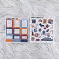 Fall Academia – Matte Hobonichi Cousin Weekly Sticker Kit