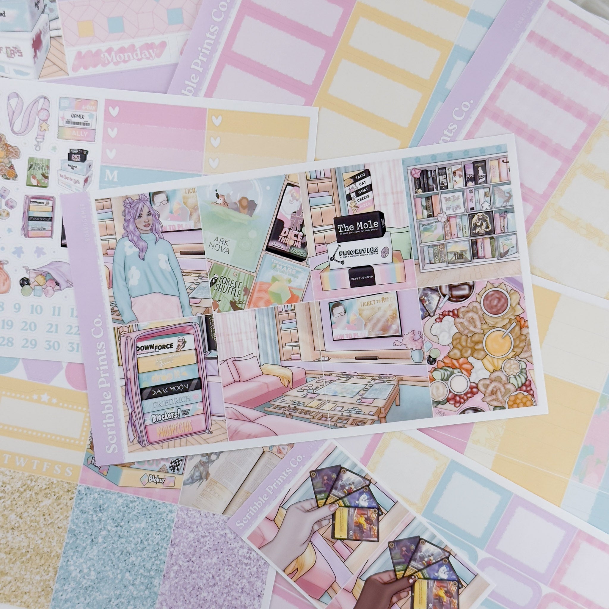 Boardgamer – Glossy Weekly Planner Kit