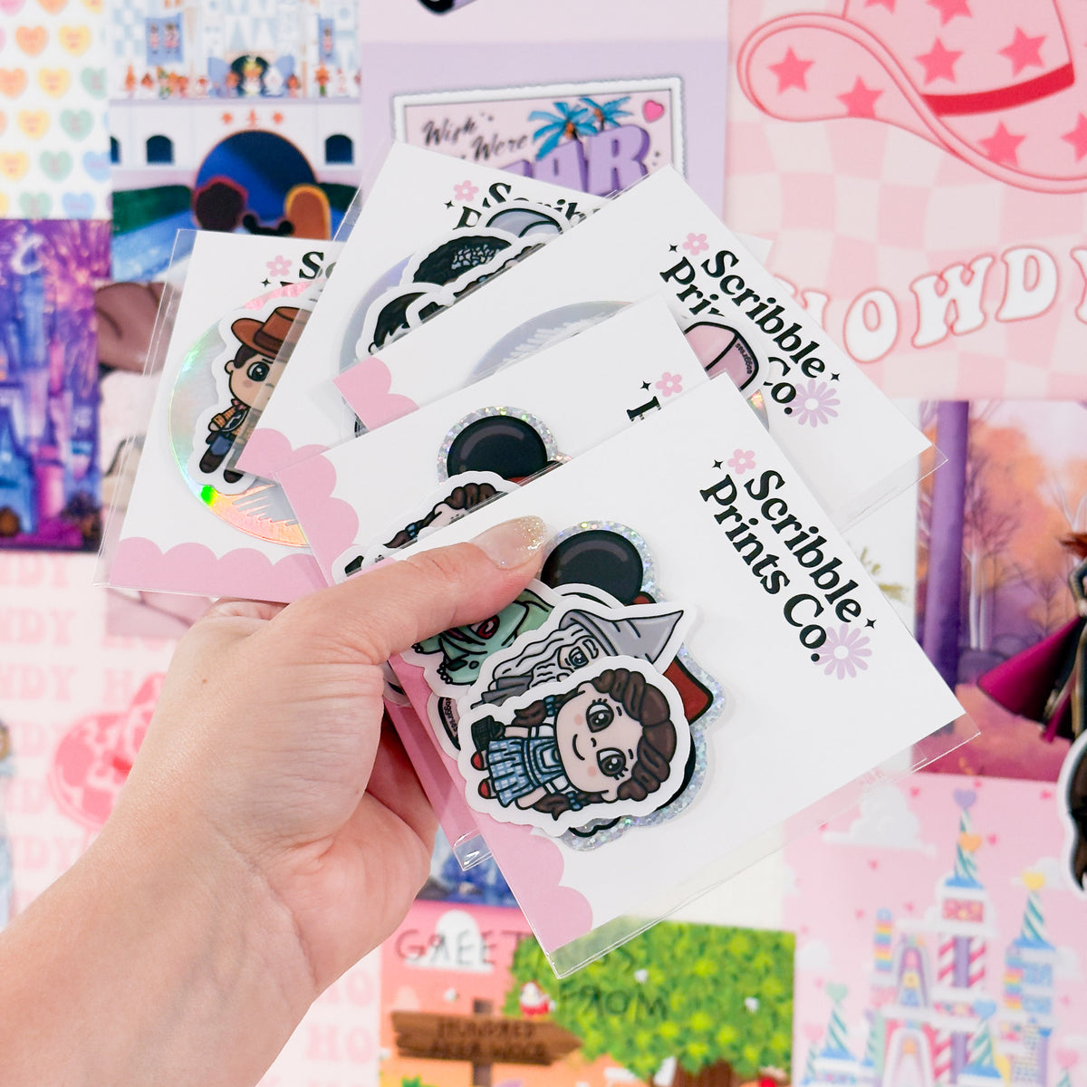 Sticker Bagging Vinyl Sticker Grab Bag // 5 Waterproof Stickers – Scribble Prints Co.
