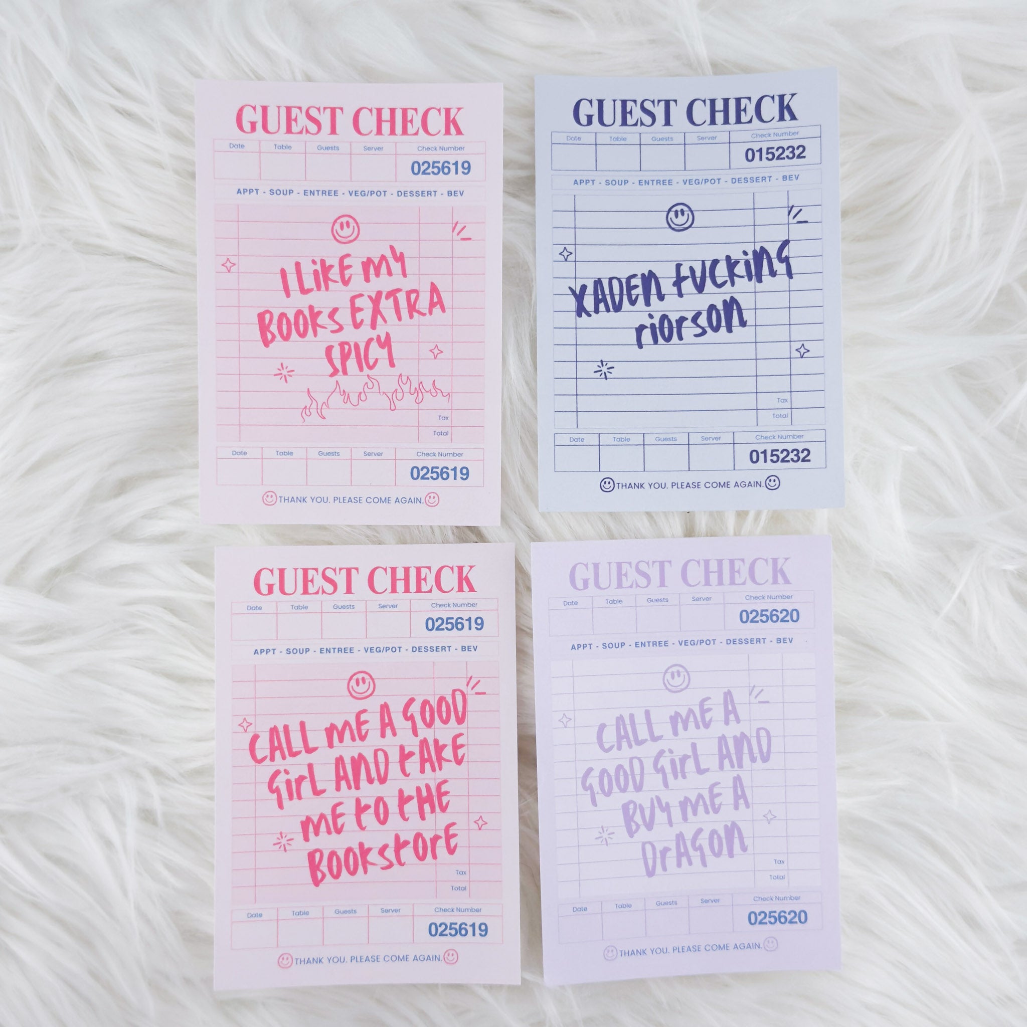 Guest Check // Large Matte Deco Sticker for Journals