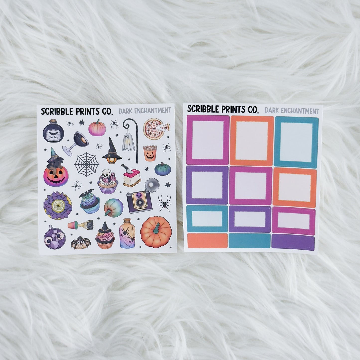 Dark Enchantment – Matte Hobonichi Cousin Weekly Sticker Kit