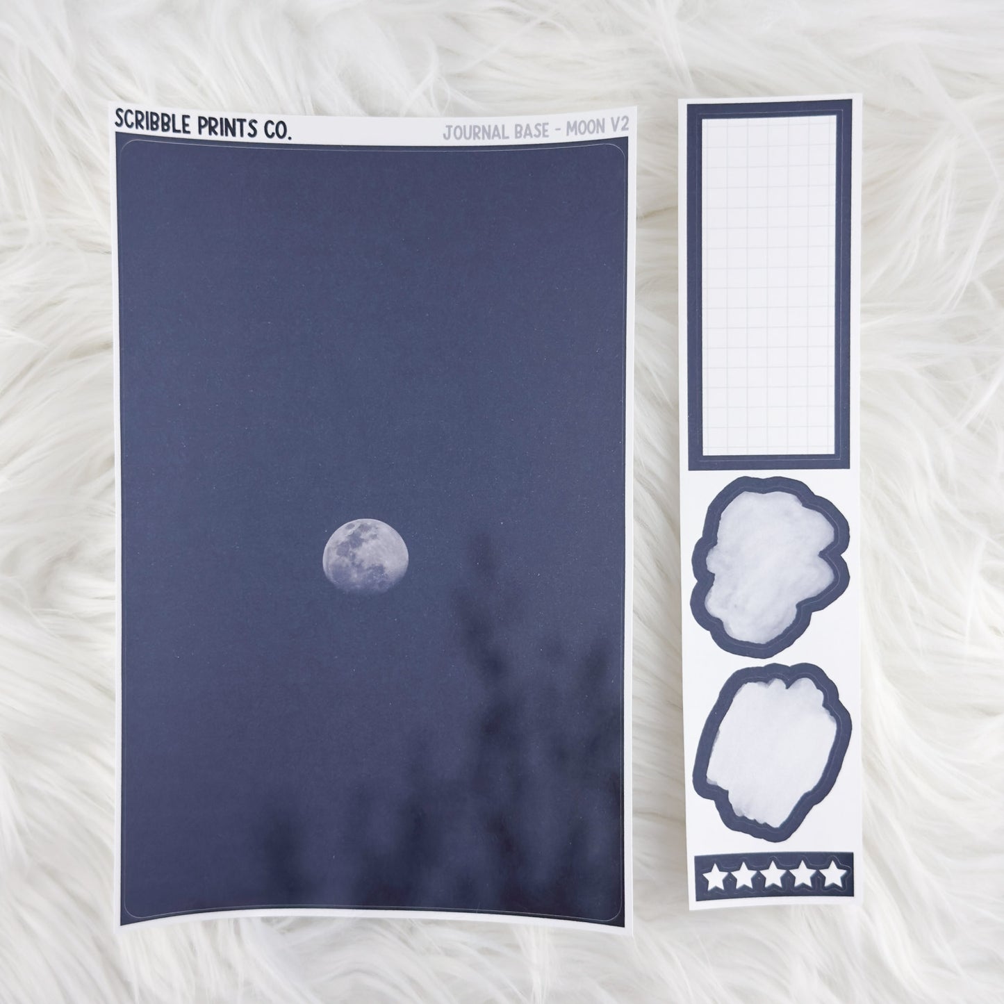 Journaling Base - 60+ Pattern Options! // Matte Stickers