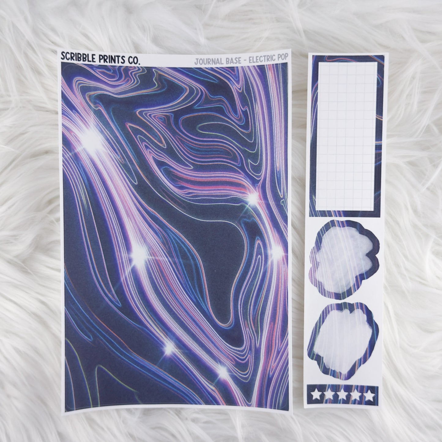 Journaling Base - 60+ Pattern Options! // Matte Stickers