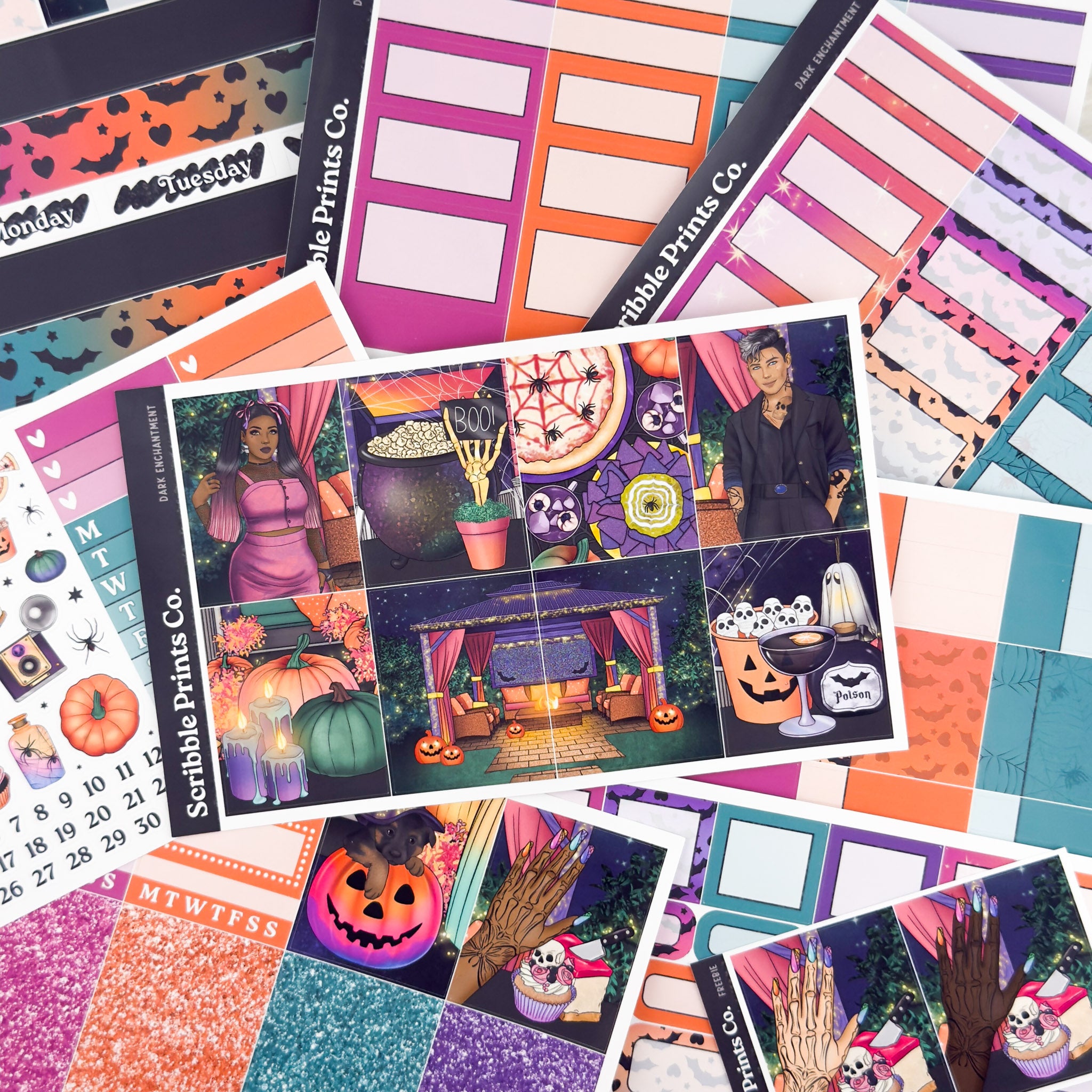 Dark Enchantment – Glossy Weekly Planner Kit