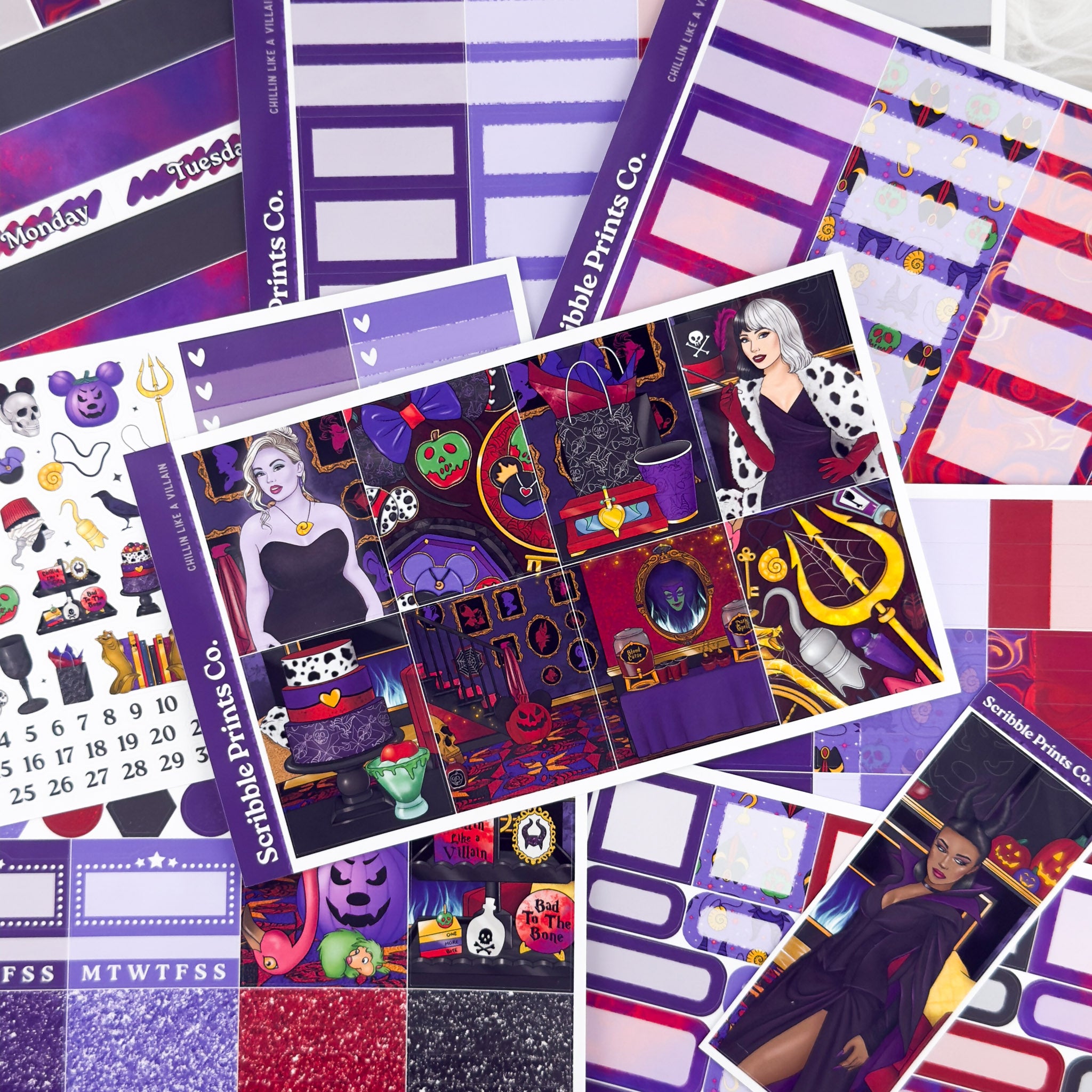 Chillin Like a Villain – Glossy Weekly Planner Kit