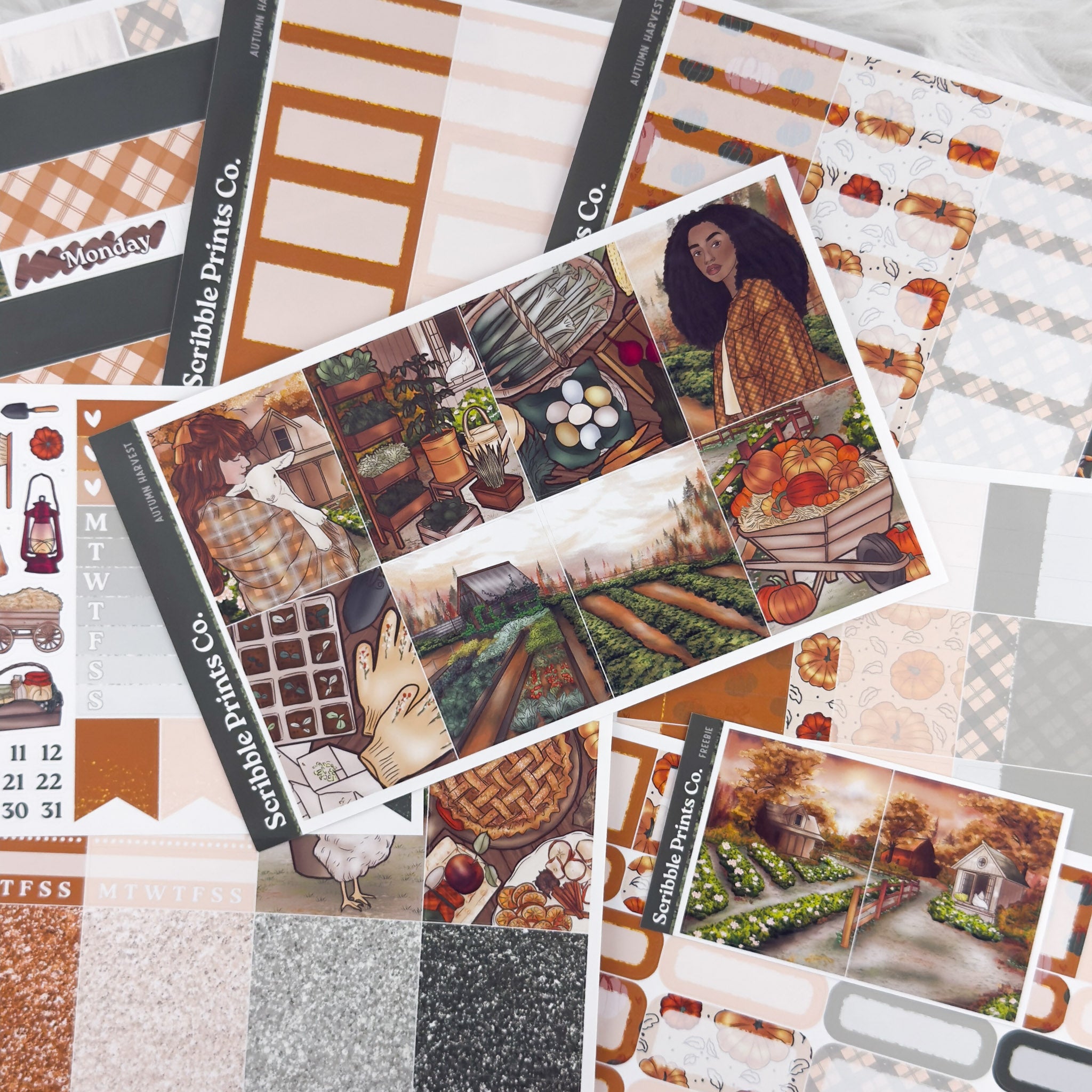 Autumn Harvest – Glossy Weekly Planner Kit