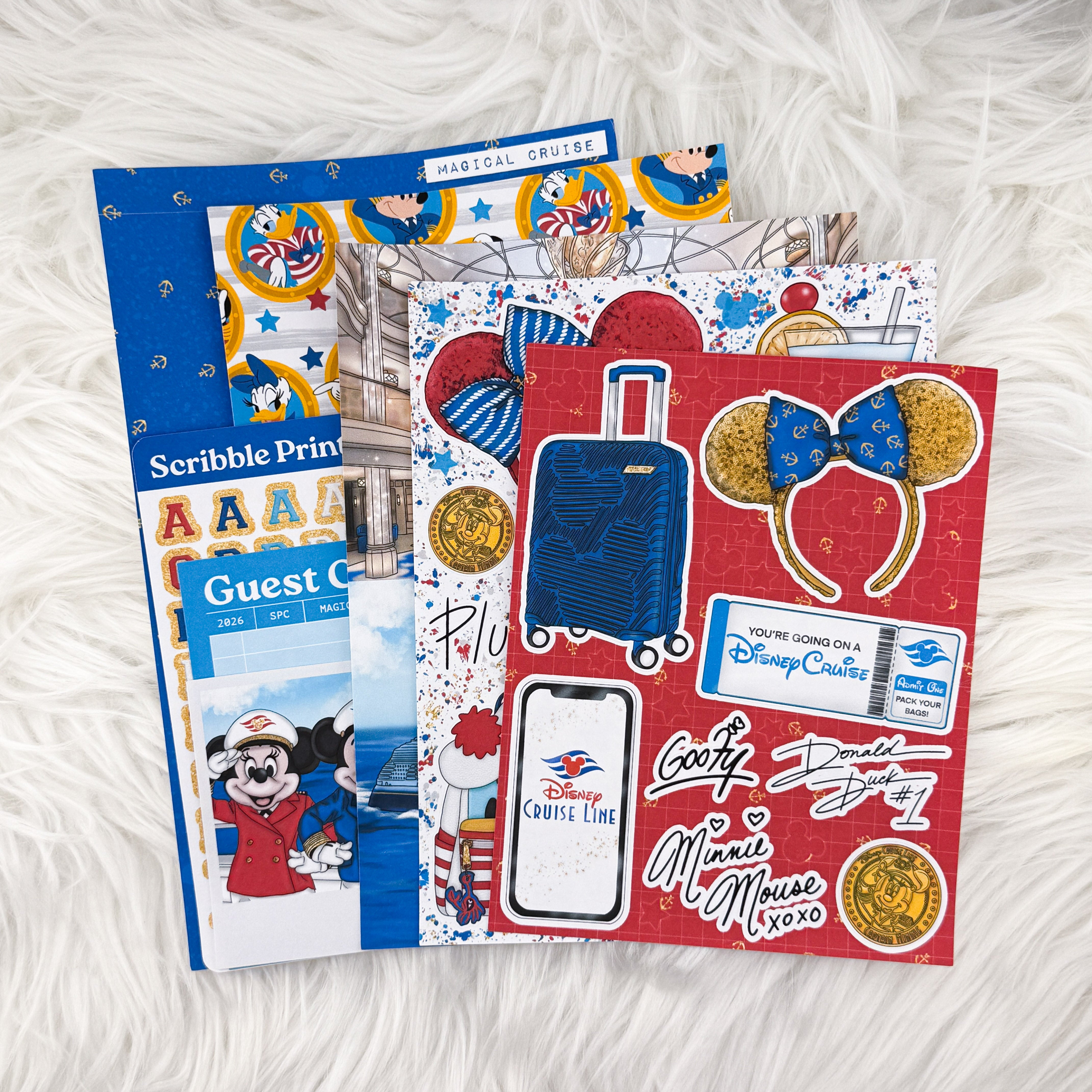 Magical Cruise – Creative Journaling Kit // Matte Junk Journal Stickers