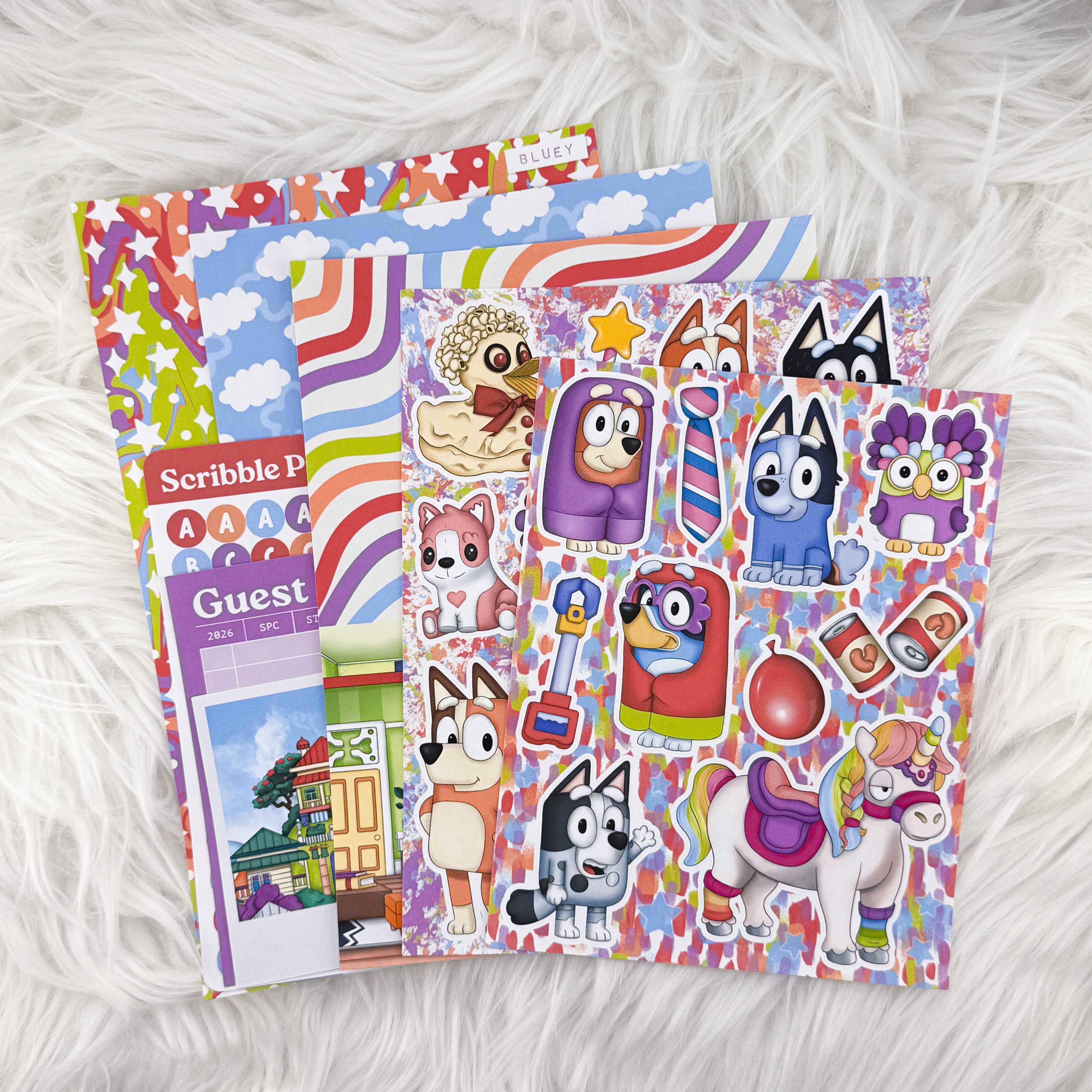 Bluey – Creative Journaling Kit // Matte Junk Journal Stickers