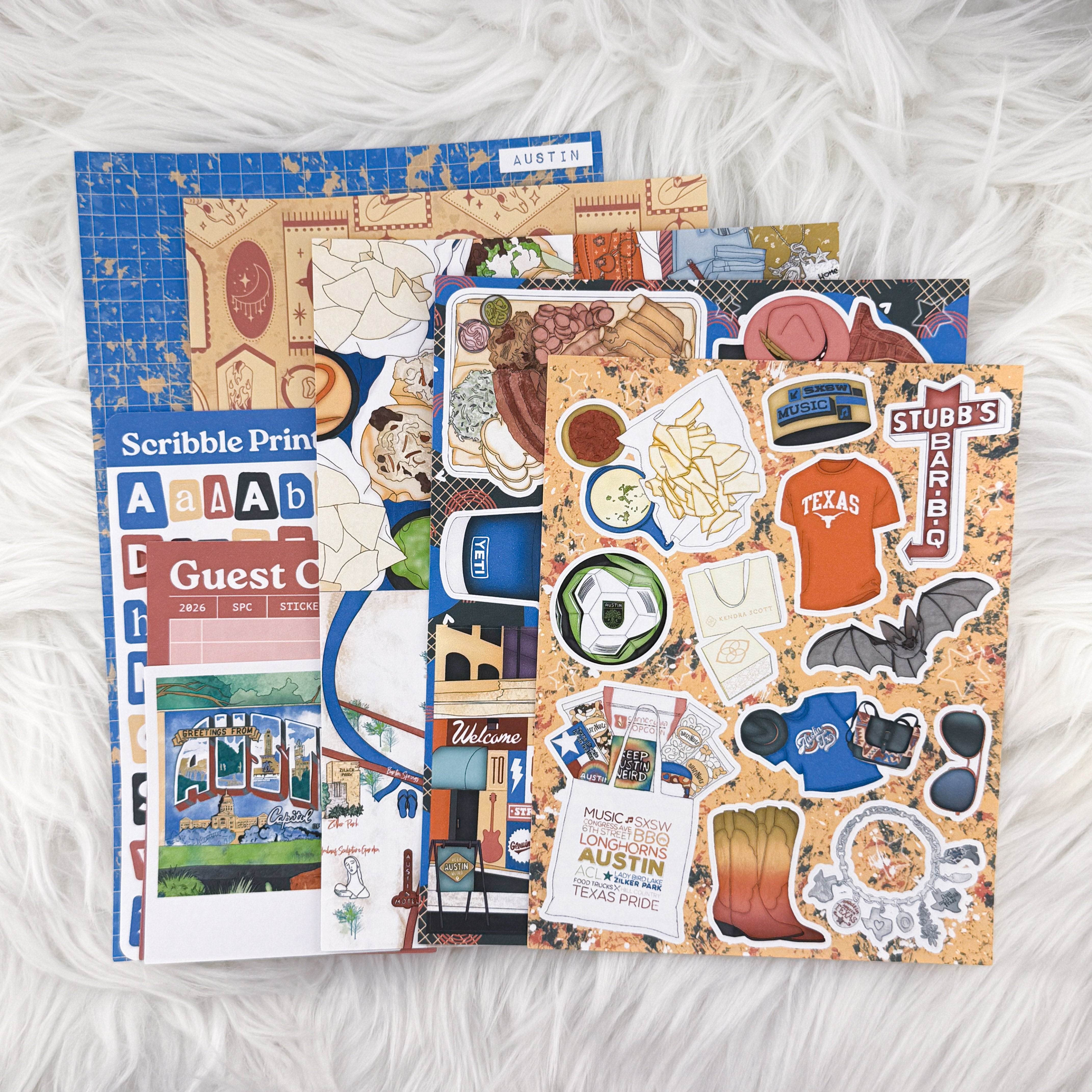Austin – Creative Journaling Kit // Matte Junk Journal Stickers
