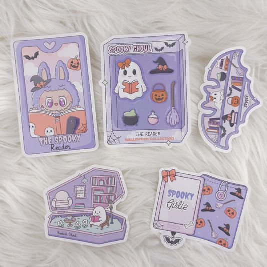 Spooky Ghoul Bundle // Matte Deco Sticker Set for Journals