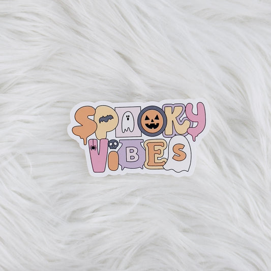 Spooky Vibes // Large Matte Deco Sticker for Journals