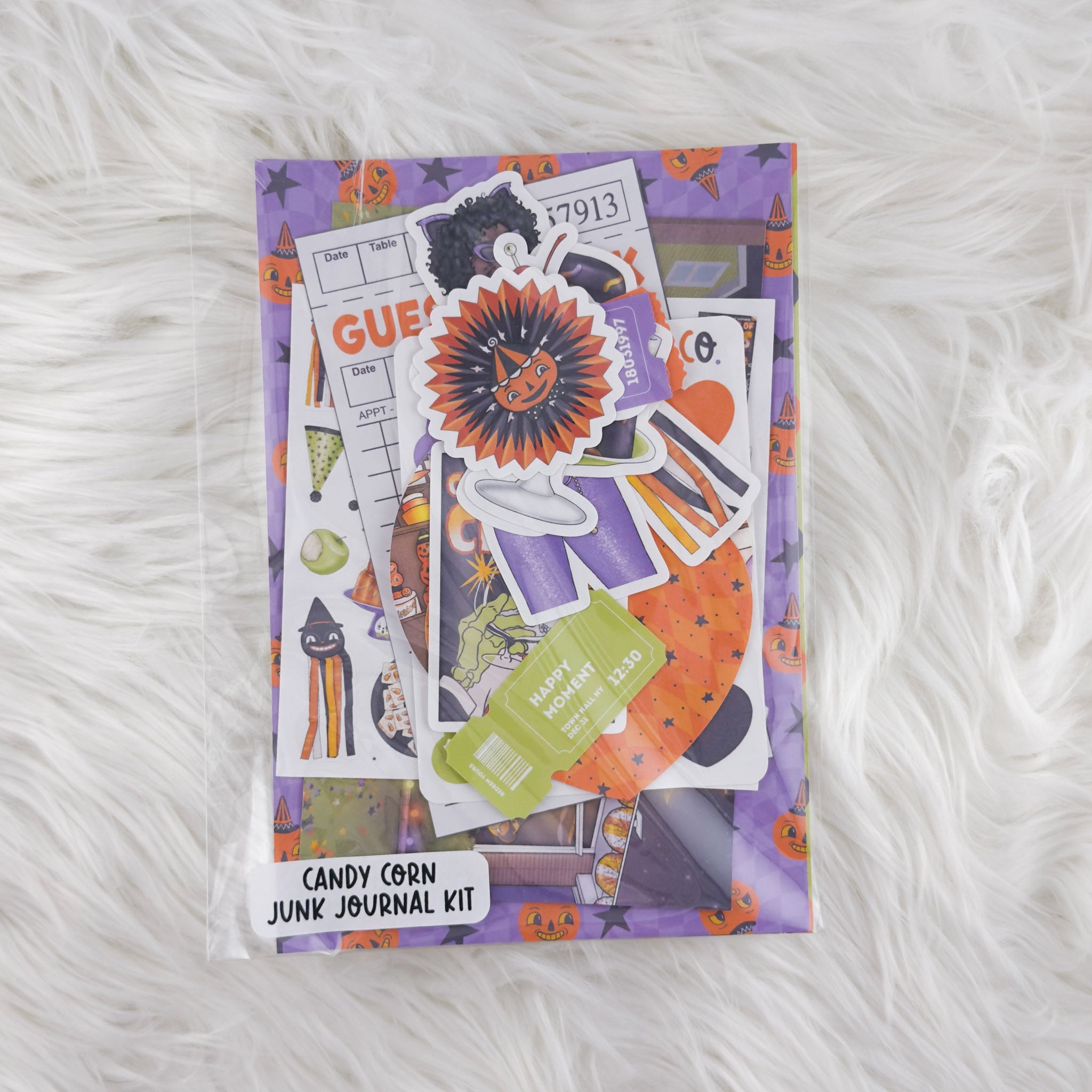 Candy Corn – Junk Journal Collage Kit // Matte Sticker Collection