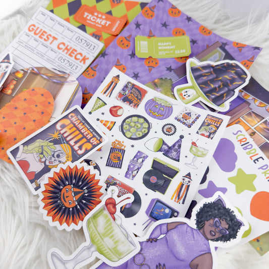 Candy Corn – Junk Journal Kit // Matte Sticker Collection