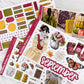 Golden Woods - Monthly Planner Sticker Kit | Functional & Decorative Monthly Stickers
