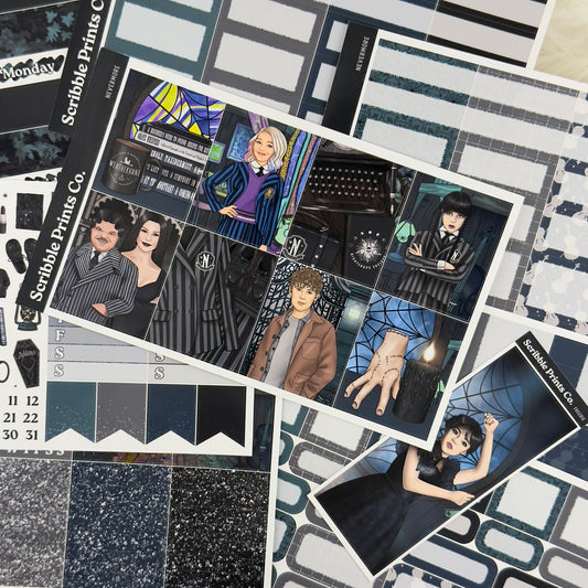 Nevermore – Glossy Weekly Planner Kit
