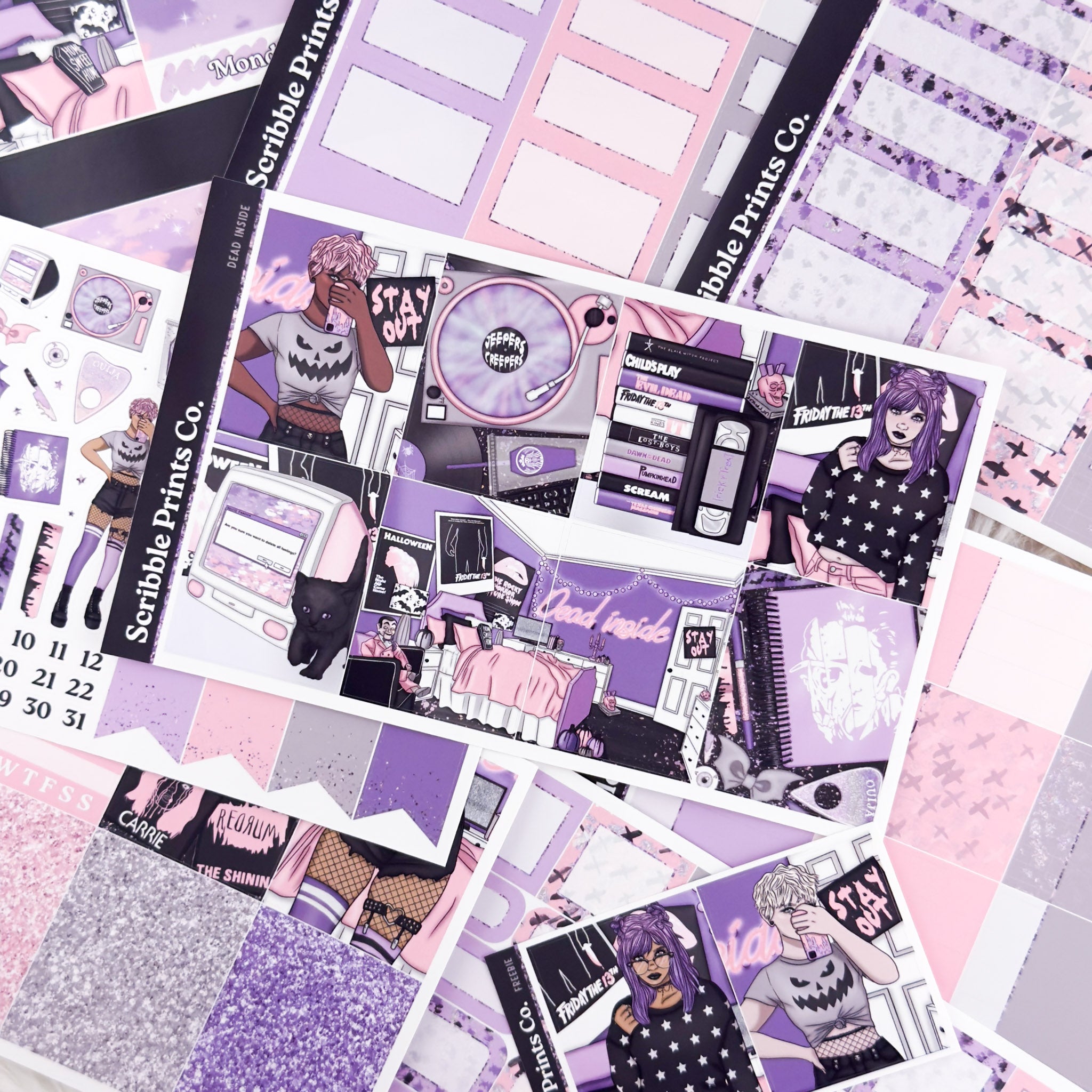 Dead Inside – Glossy Weekly Planner Kit