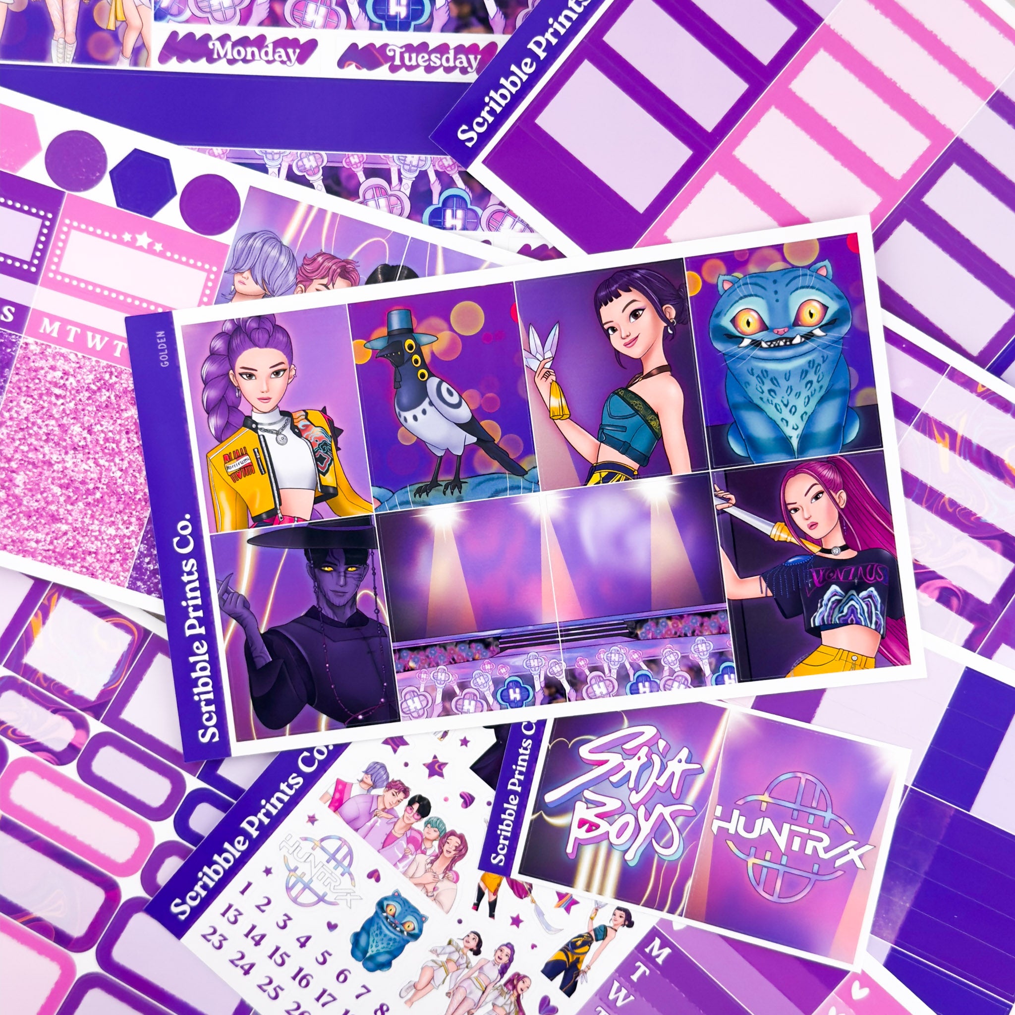 Golden – Glossy Weekly Planner Kit