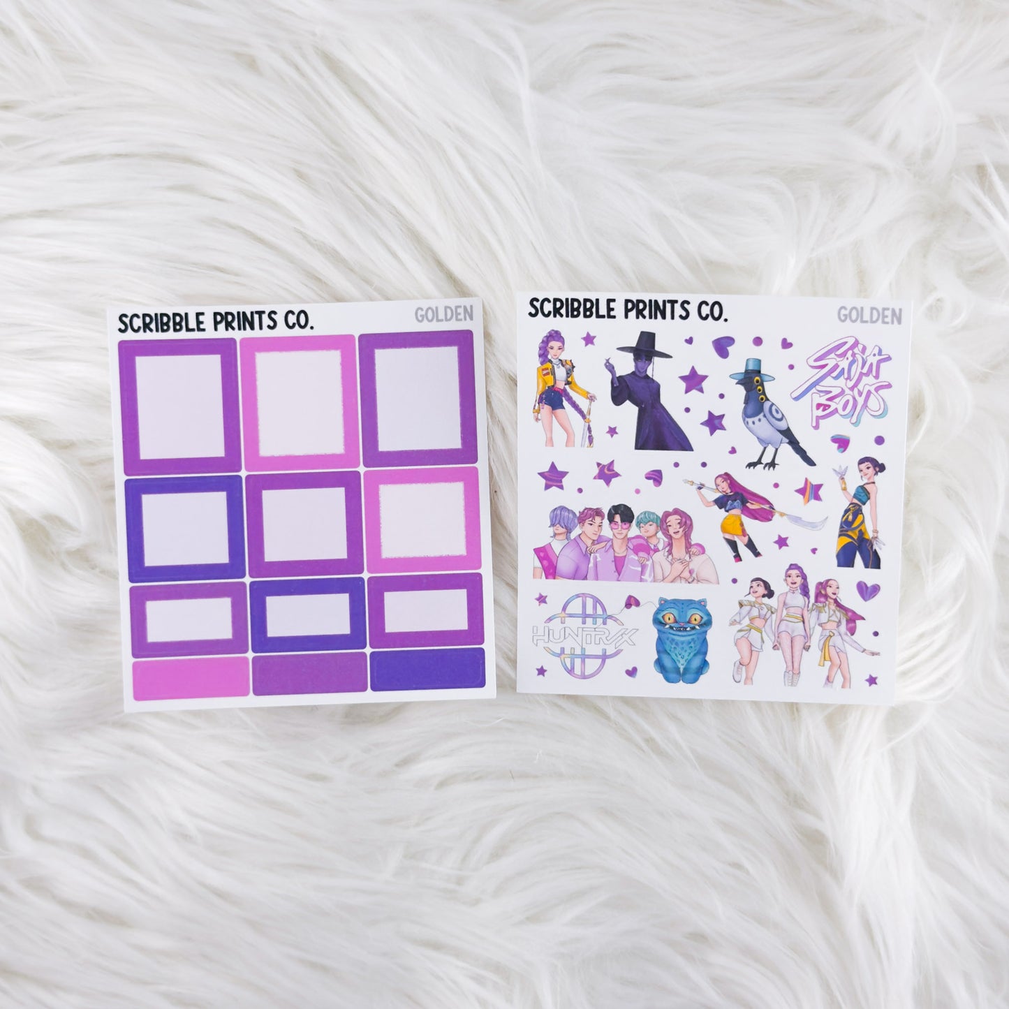 Golden – Matte Hobonichi Cousin Weekly Sticker Kit