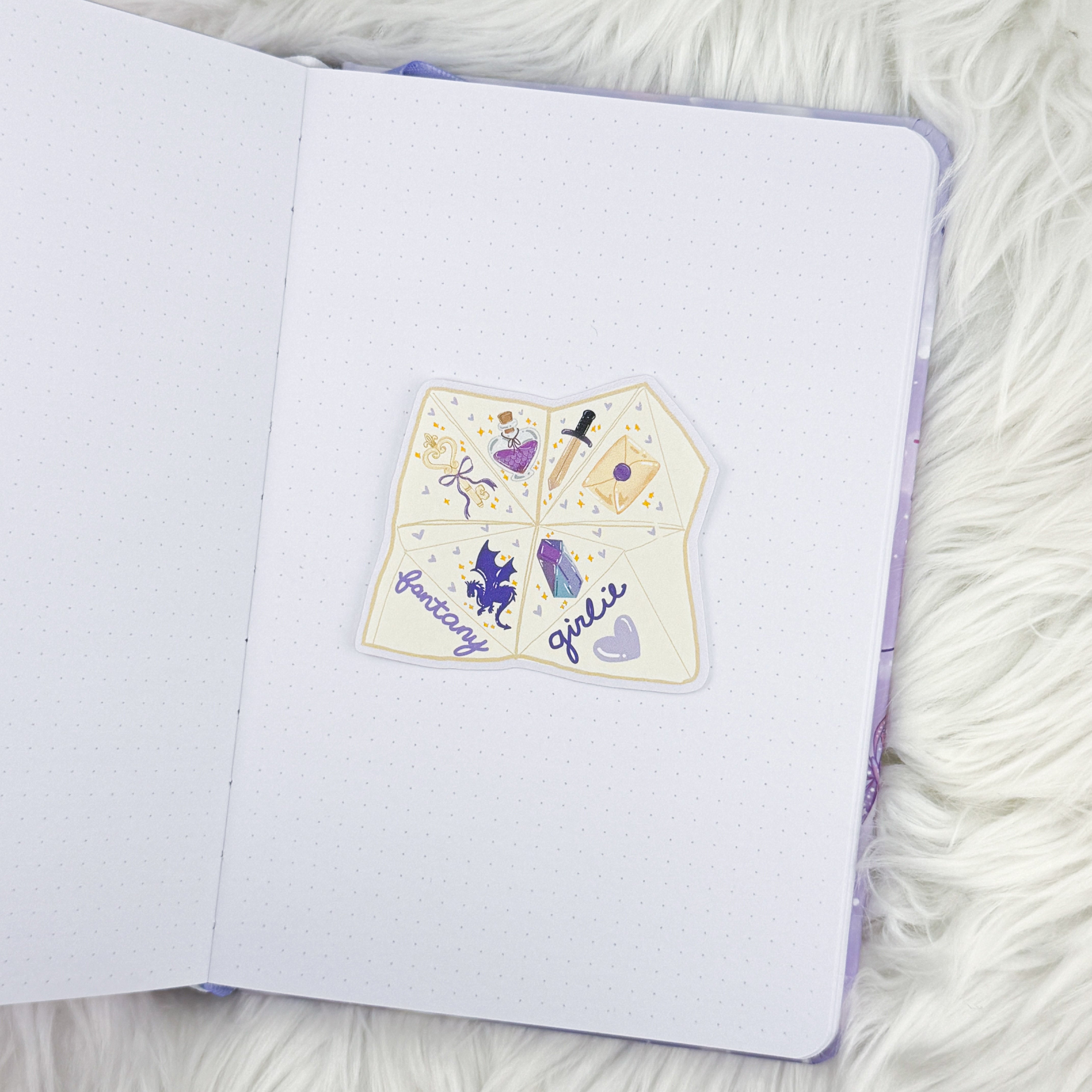 Fantasy Girlie Matte Journaling Sticker