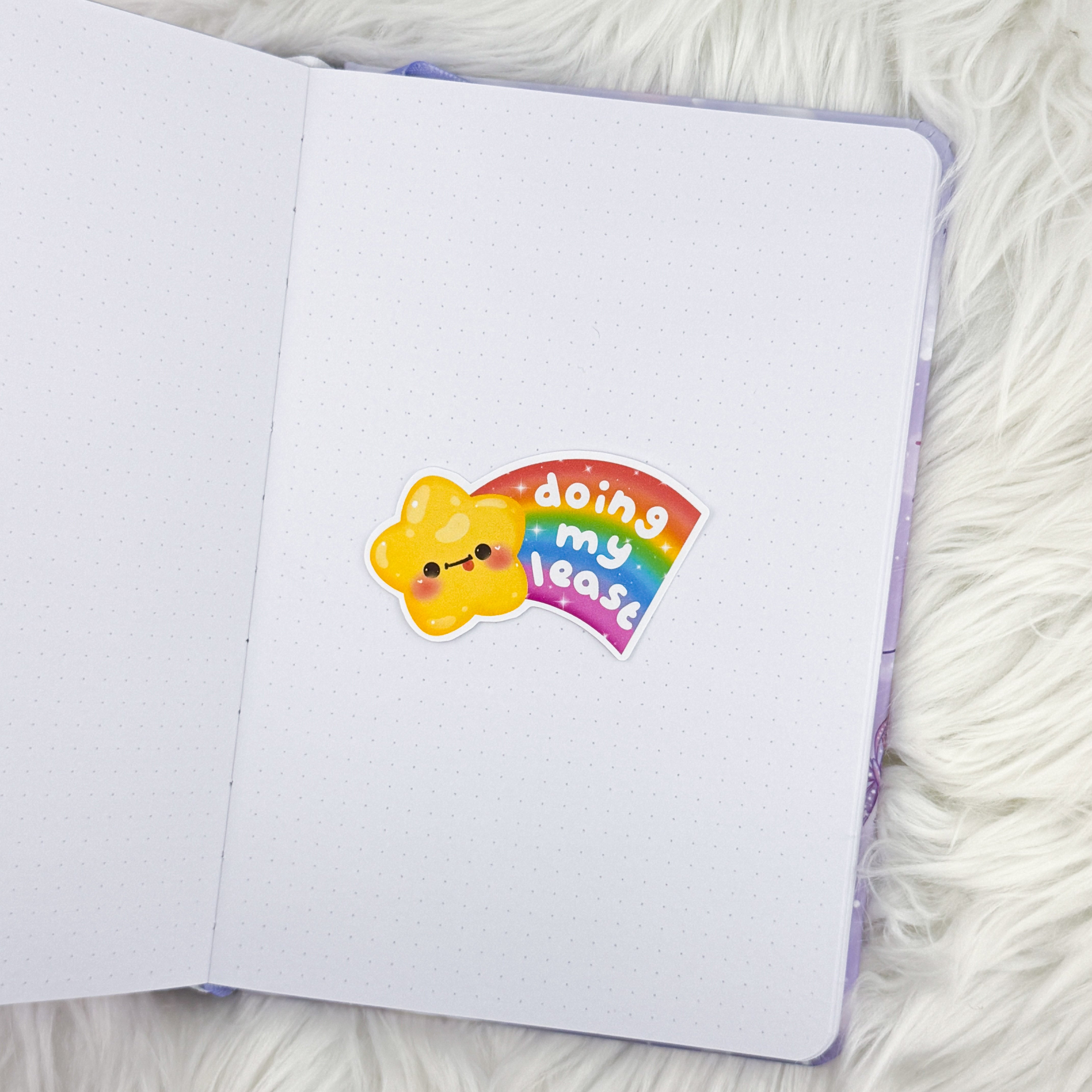 Doing My Least Matte Journaling Sticker
