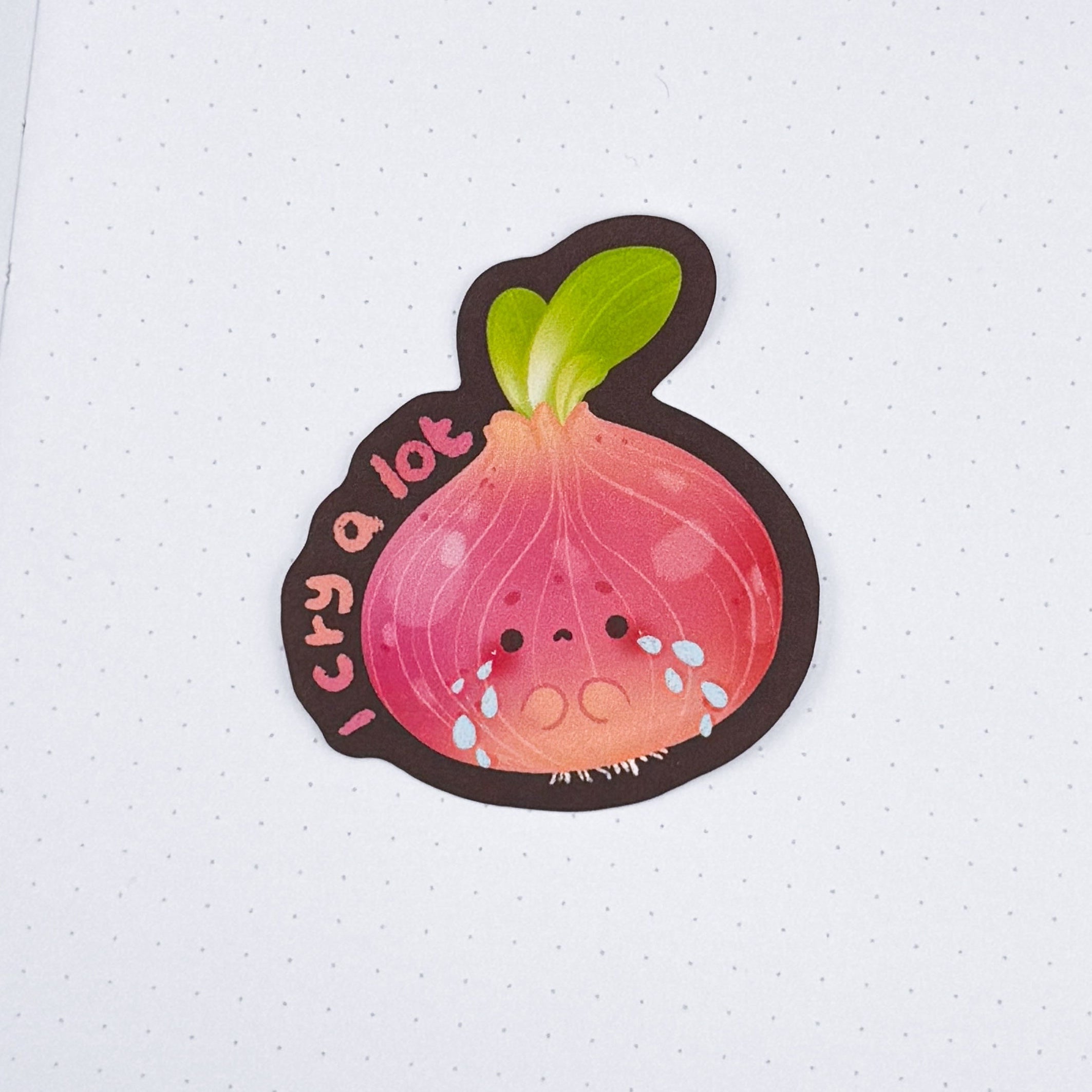 I Cry A Lot Matte Journaling Sticker