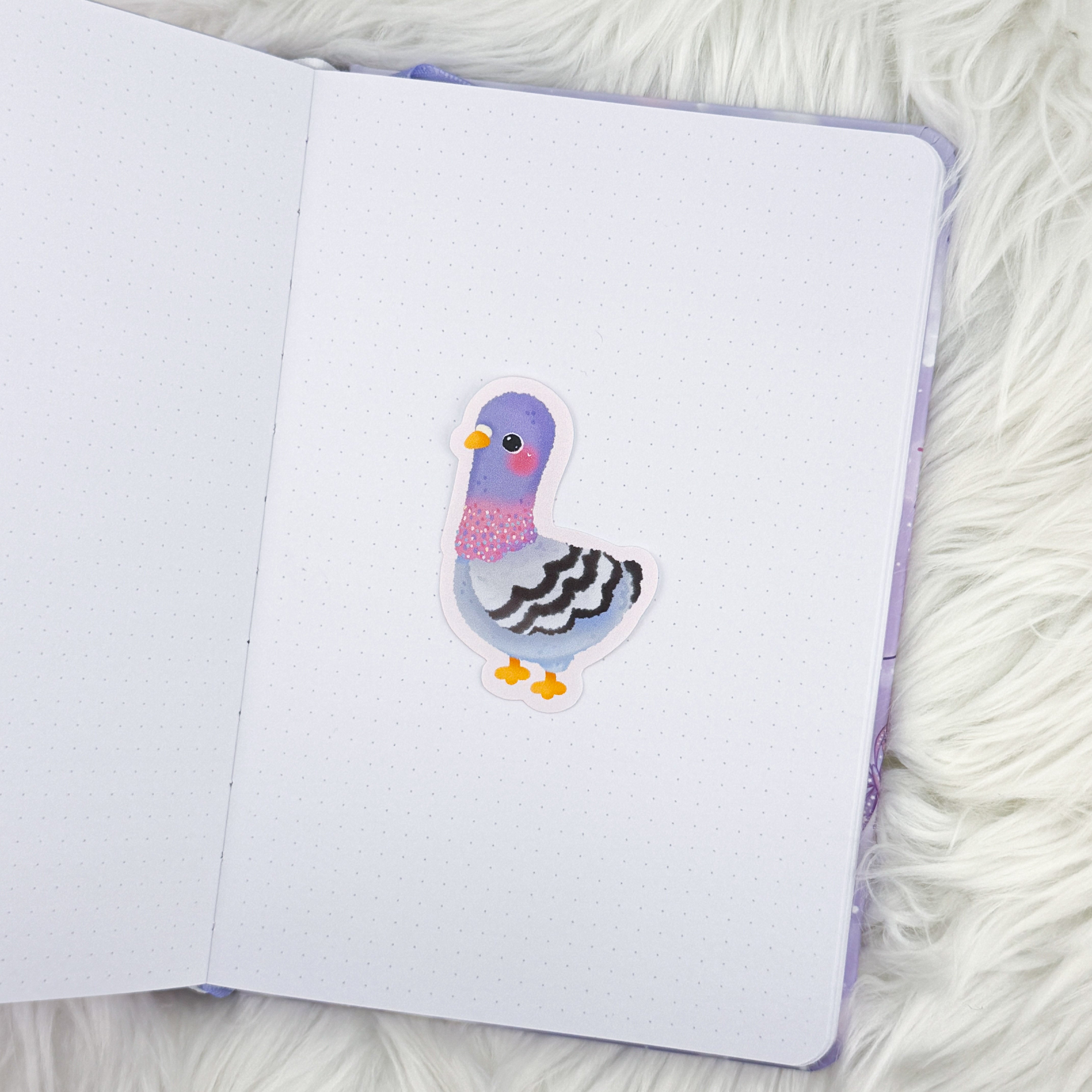 Pretty Pigeon Matte Journaling Sticker