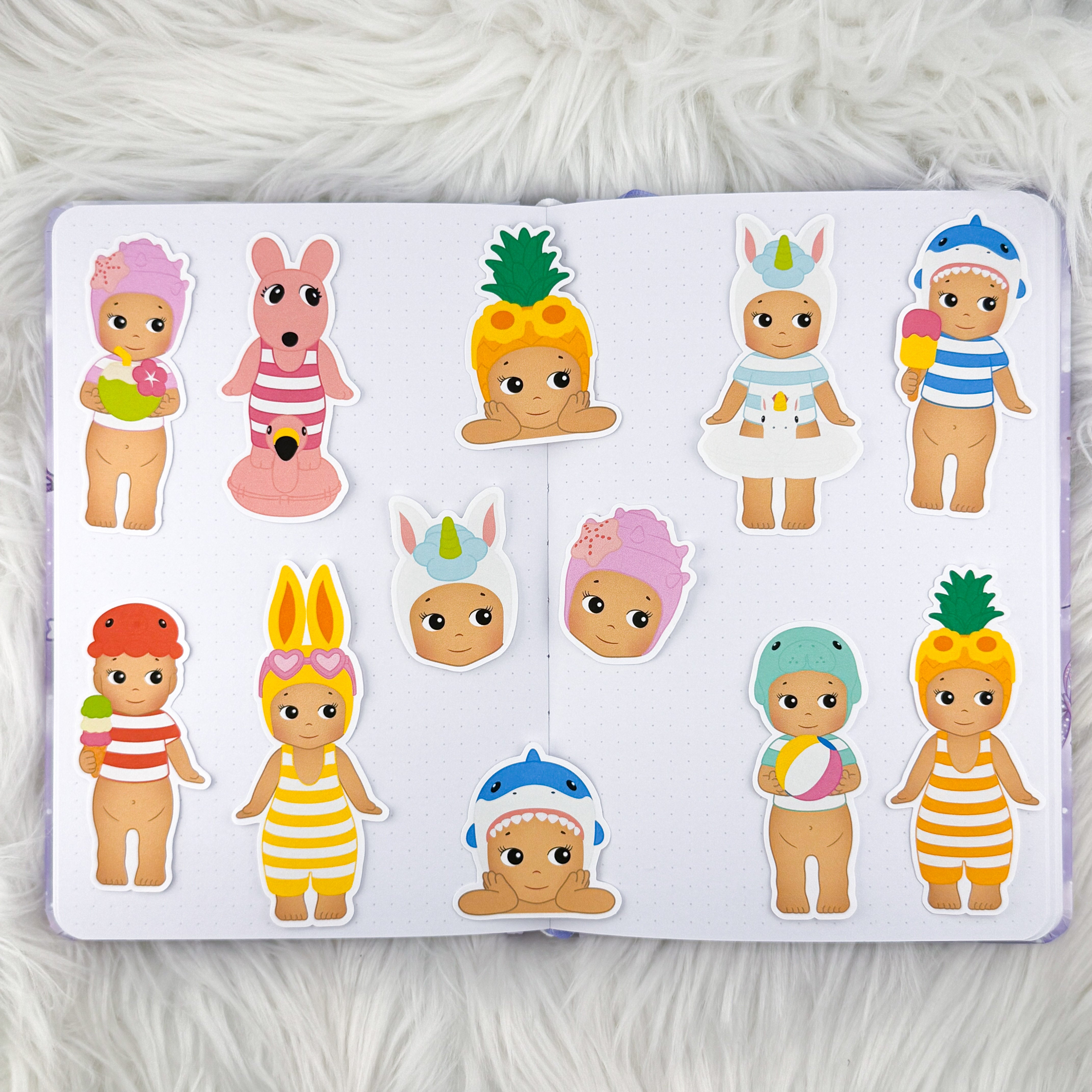 Summer Angels Matte Journaling Sticker Bundle