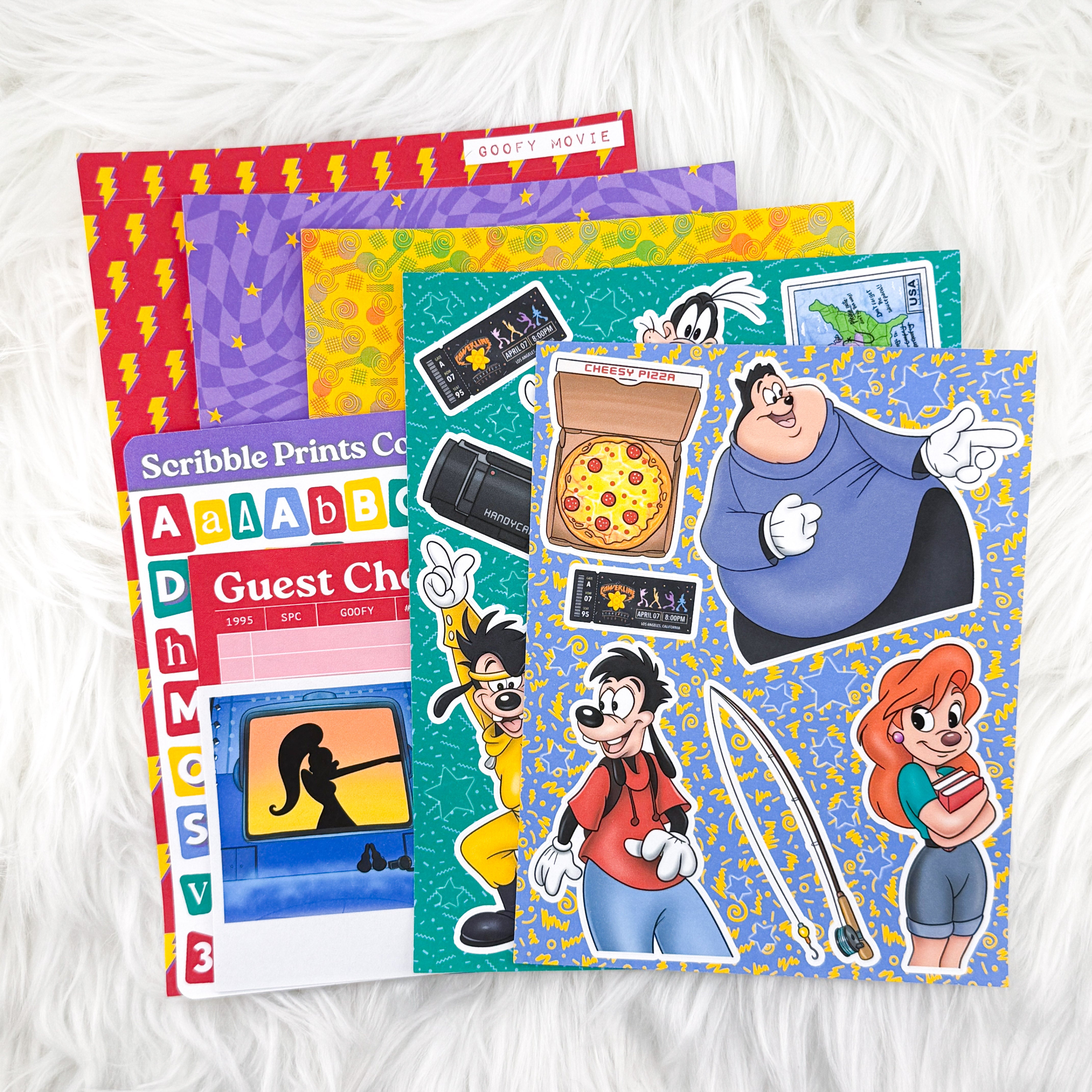 Goofy Movie Junk Journal Sticker Kit