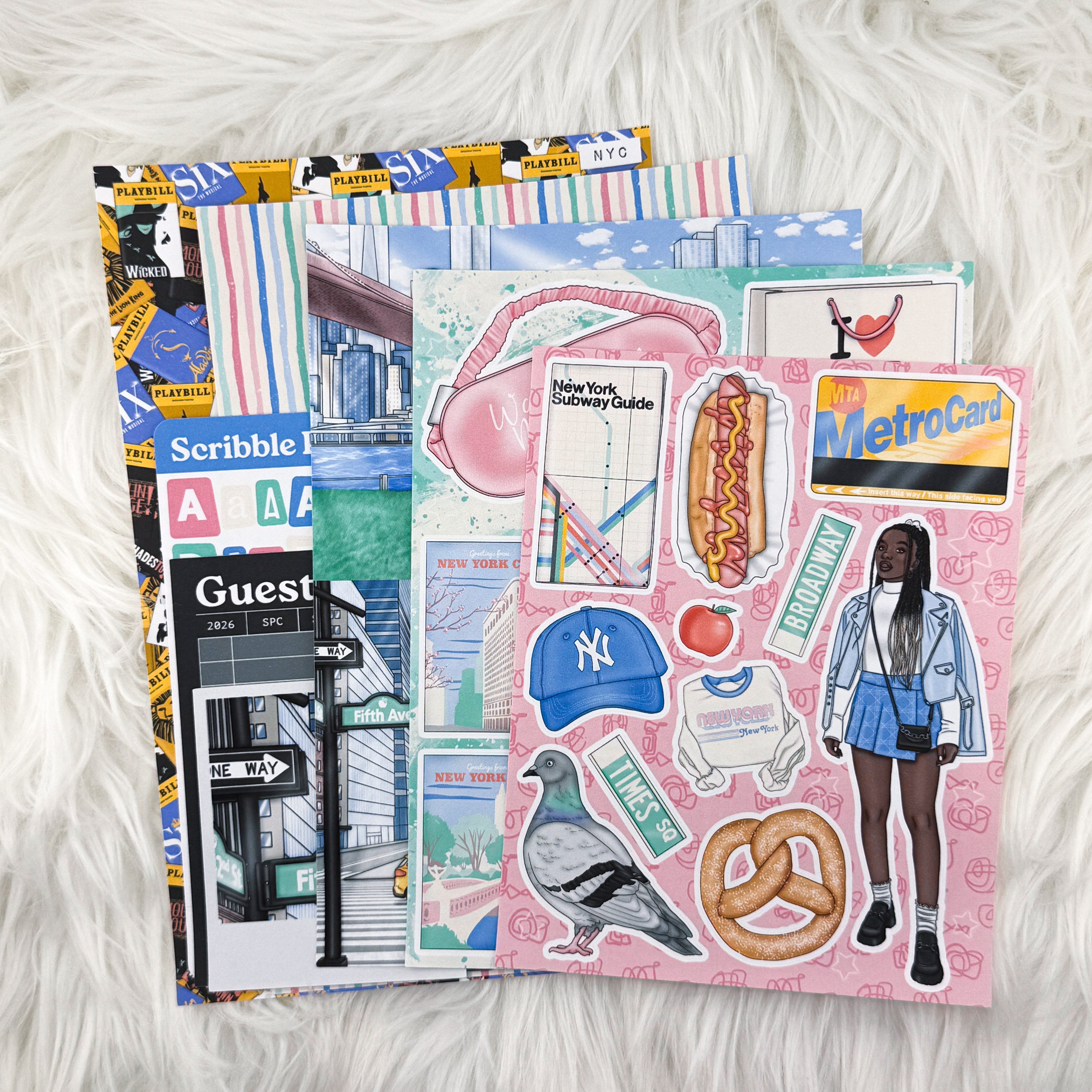 NYC – Creative Journaling Kit // Matte Junk Journal Stickers