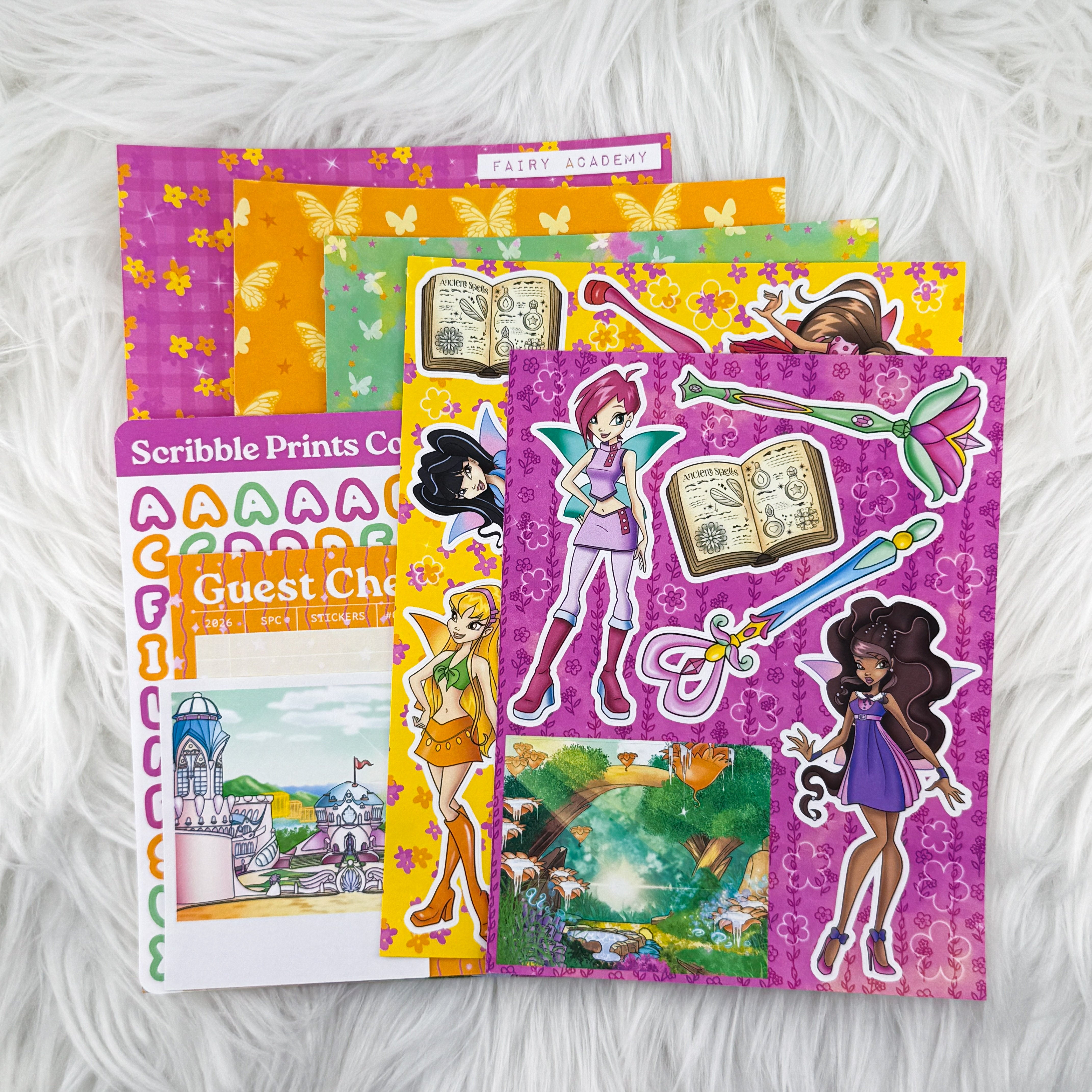 Fairy Academy – Creative Journaling Kit // Matte Junk Journal Stickers