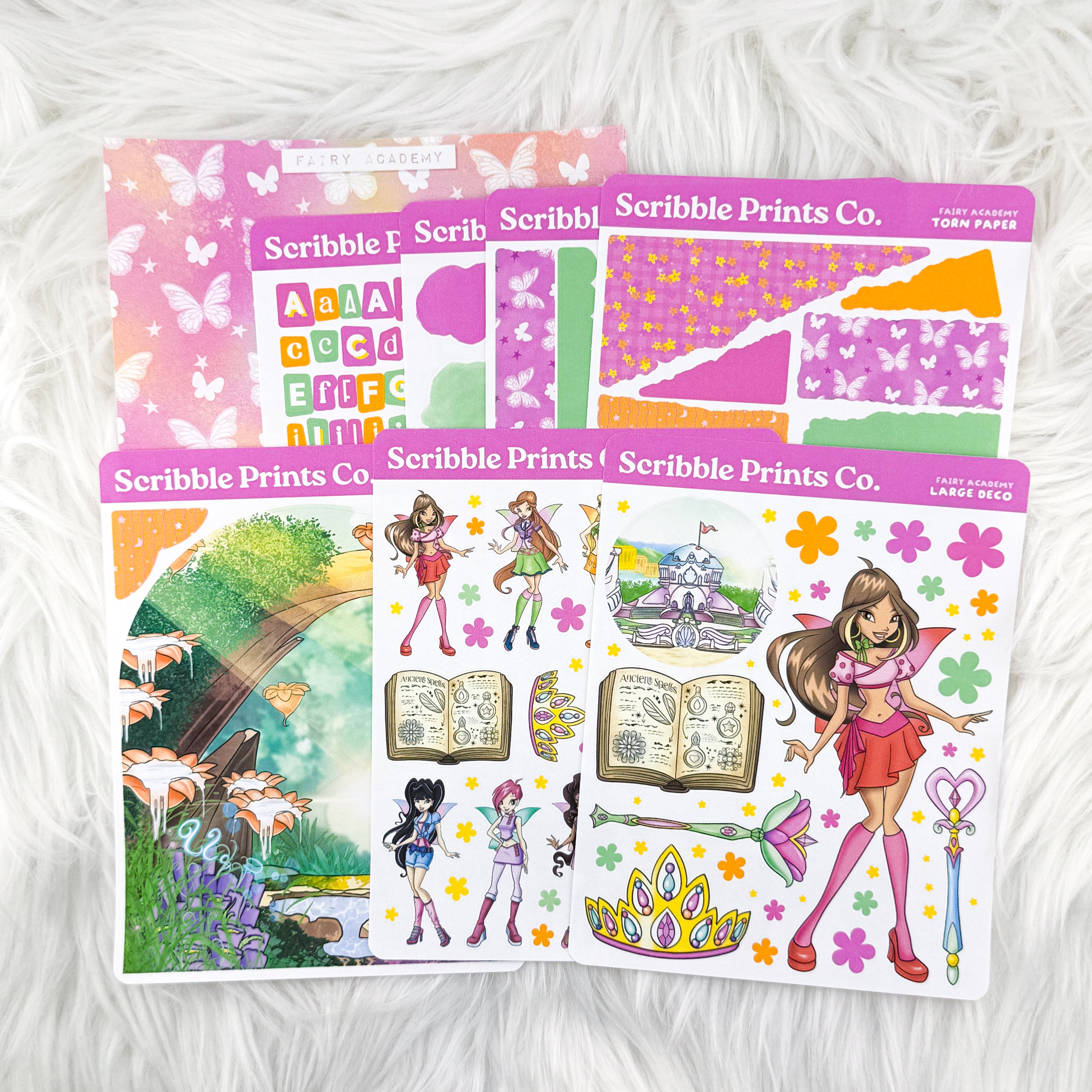 Fairy Academy – Journal Essentials Collection // Matte Stickers