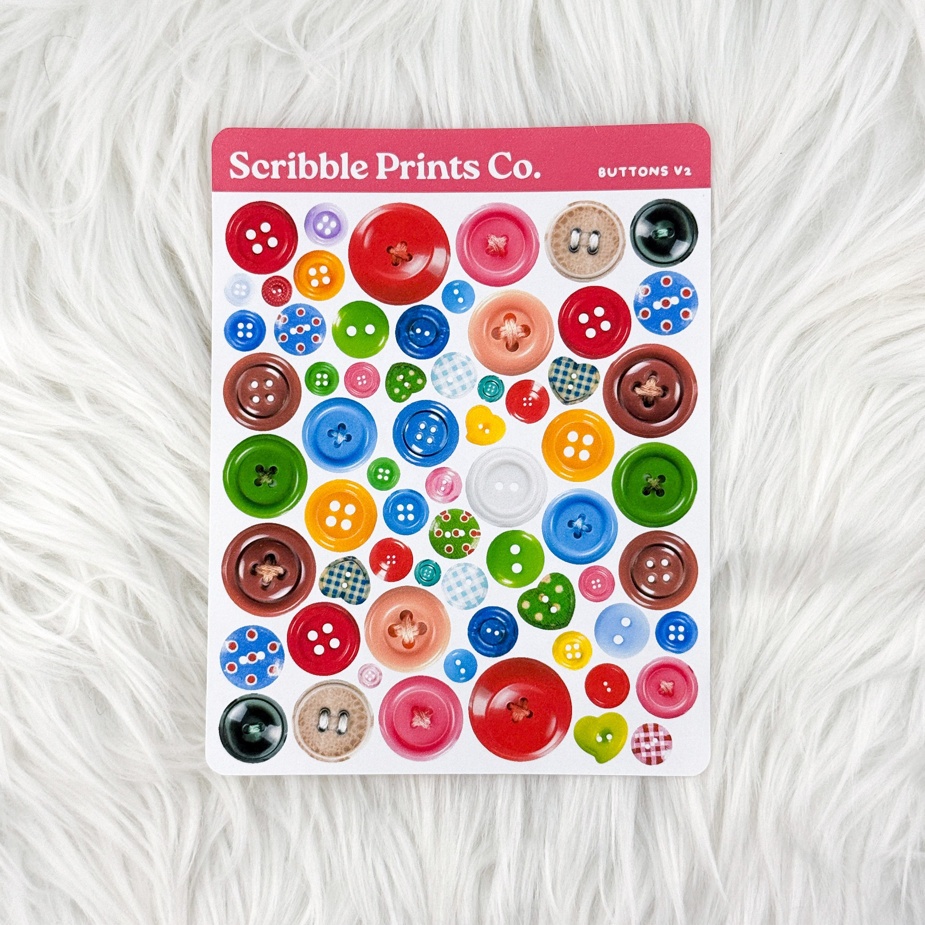 Buttons V2 Deco Sticker Sheet