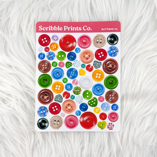 Buttons V2 Deco Sticker Sheet