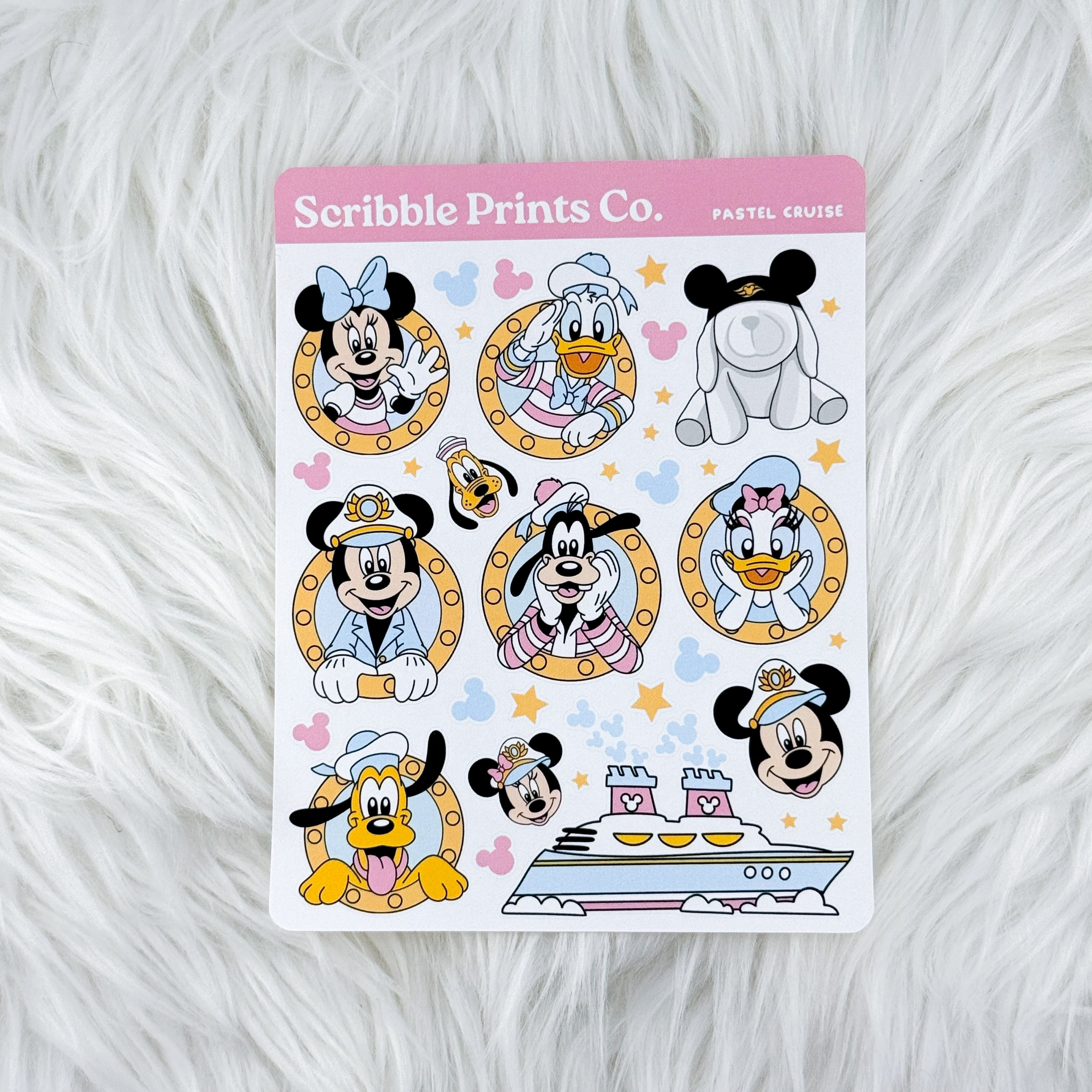 Pastel Cruise Deco Sticker Sheet
