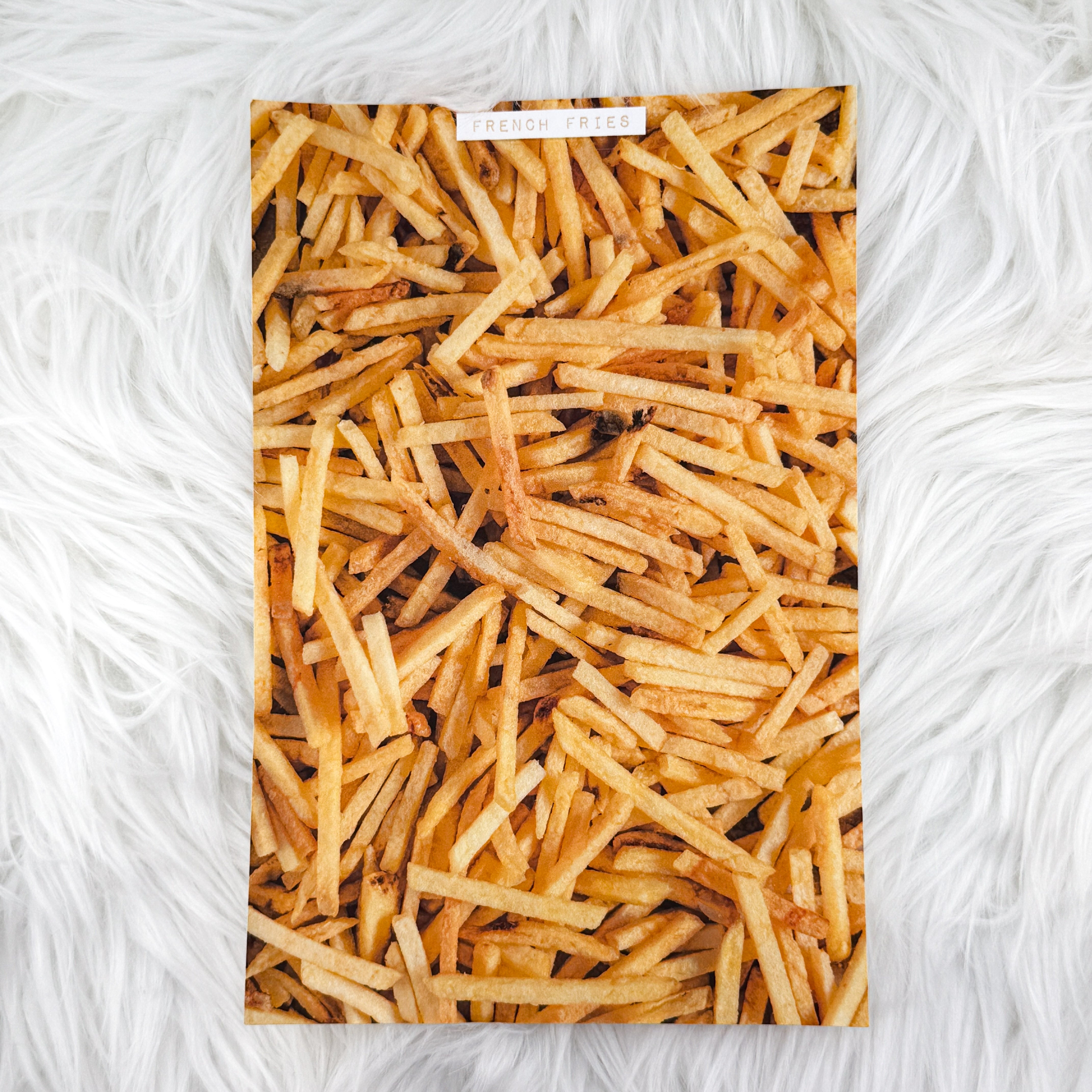 French Fries Journal Background | A5 Matte Sticker Sheet
