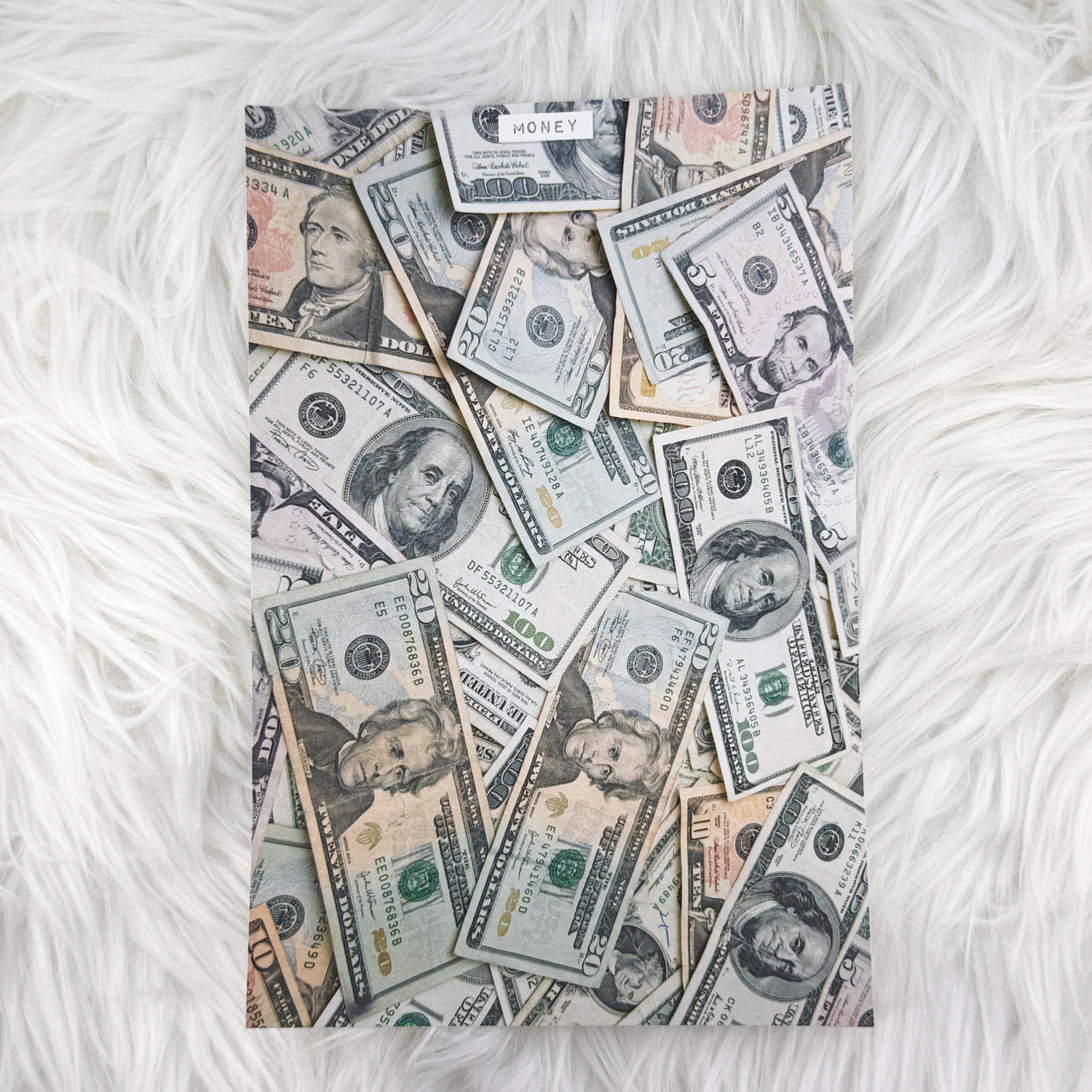 Money Journal Background | A5 Matte Sticker Sheet