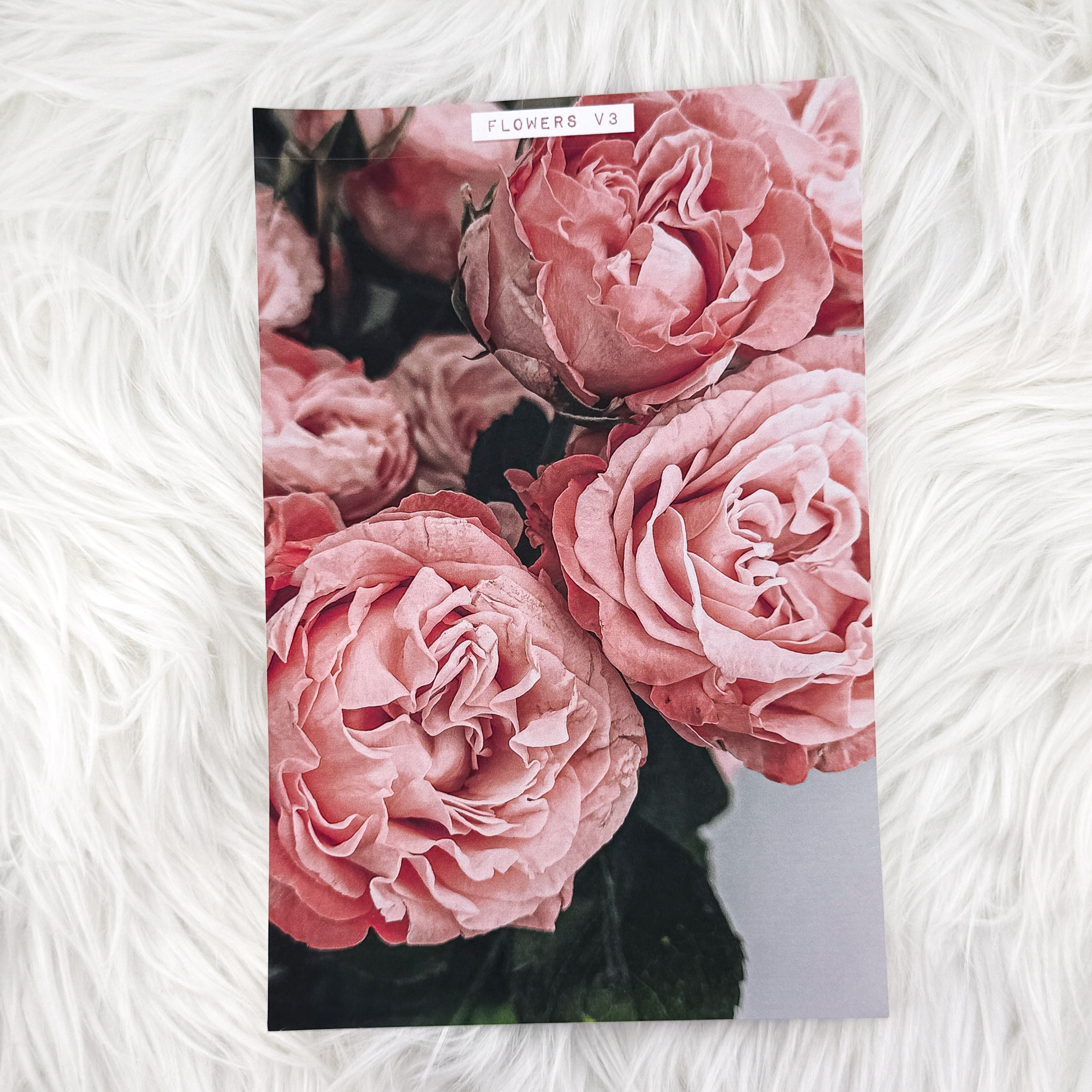 Flowers V3 Journal Background | A5 Matte Sticker Sheet